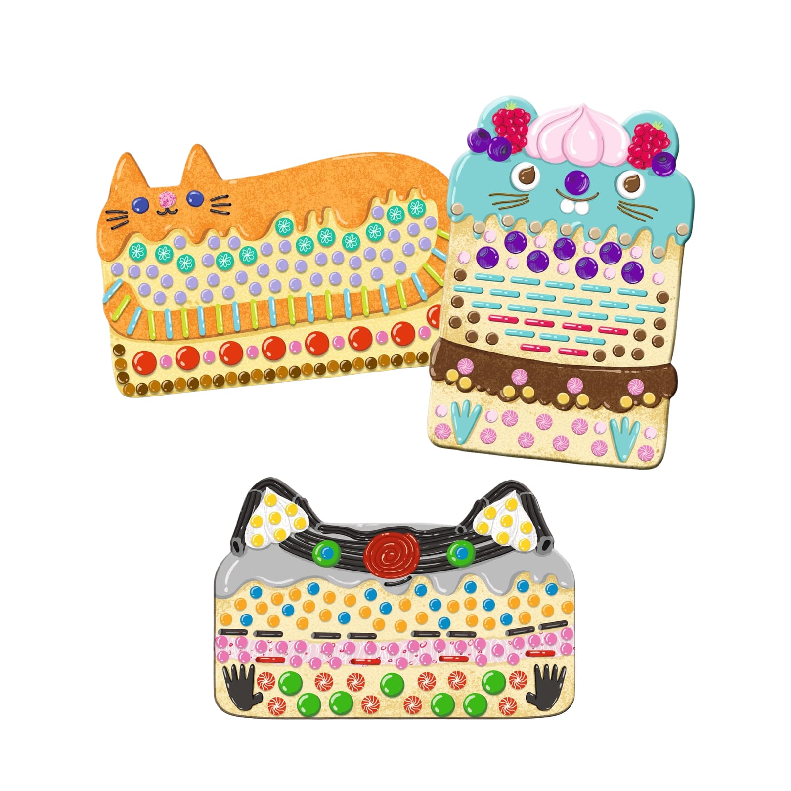 Mosaics Craft Set - Cakes and Sweets