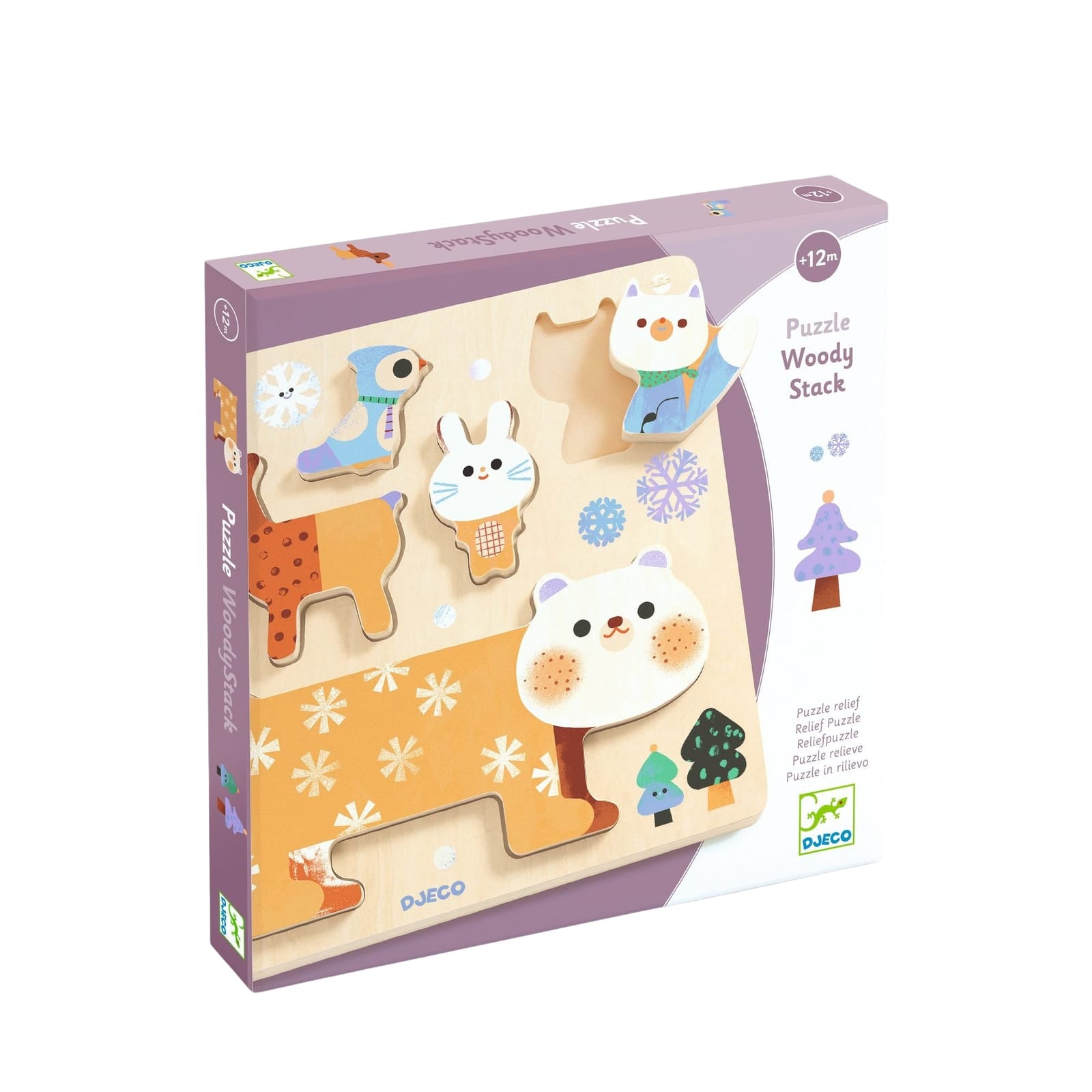 Wooden Puzzle Board - Woody Stack