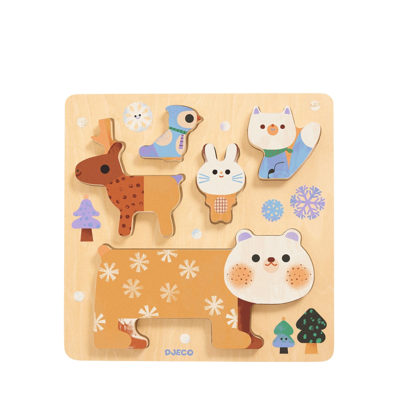 Wooden Puzzle Board - Woody Stack