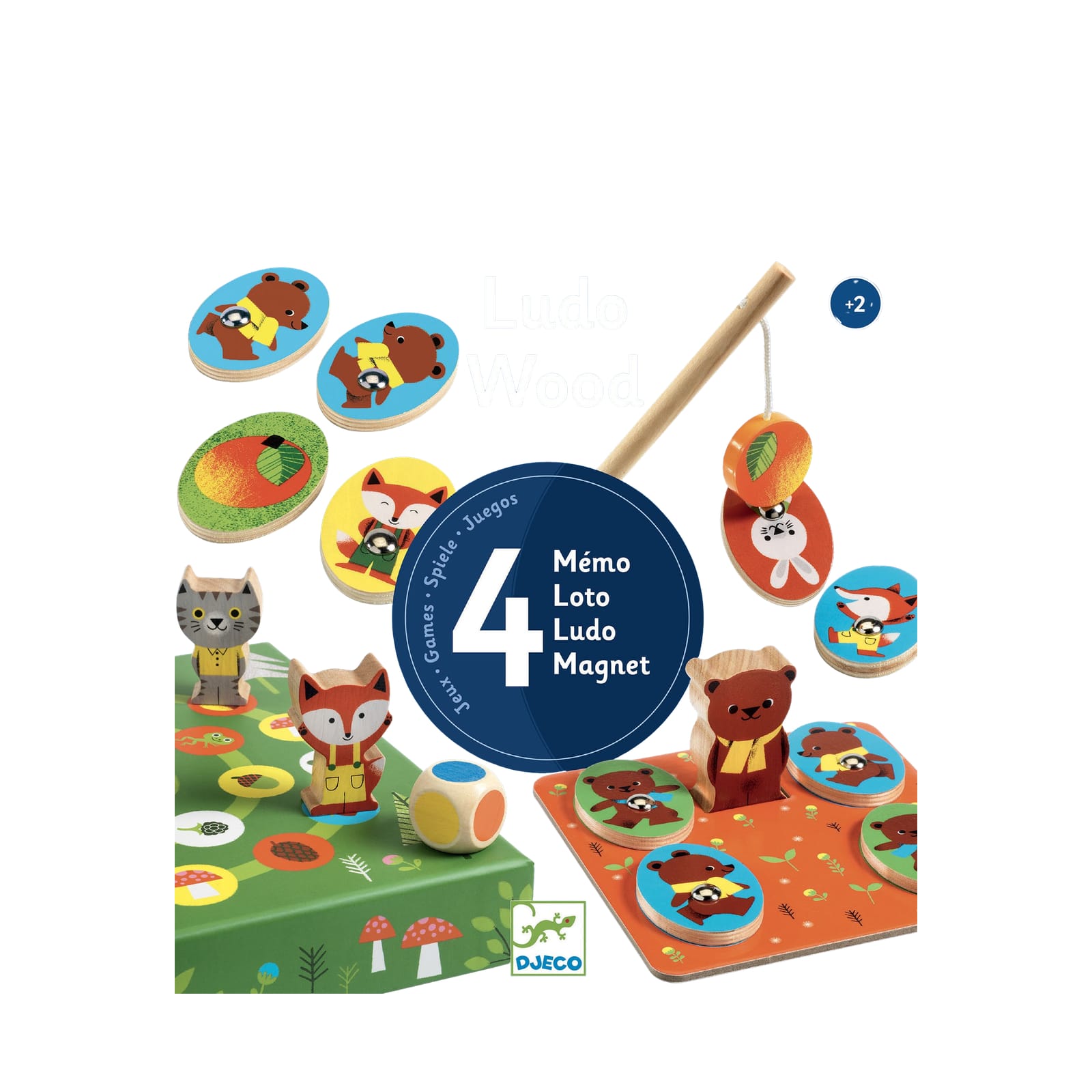 Ludo Wood - 4 Games In One