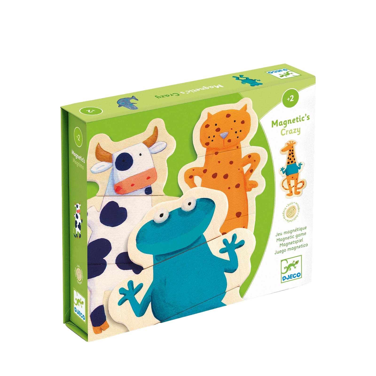 24 Magnetic Pieces - Crazy Animals