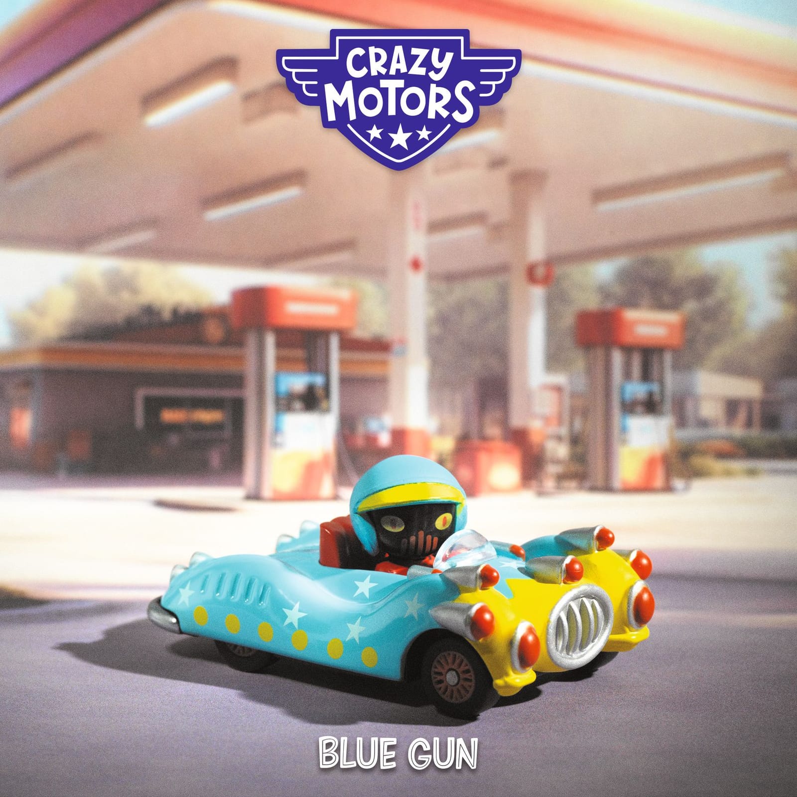 Crazy Motors Car - Blue Gun