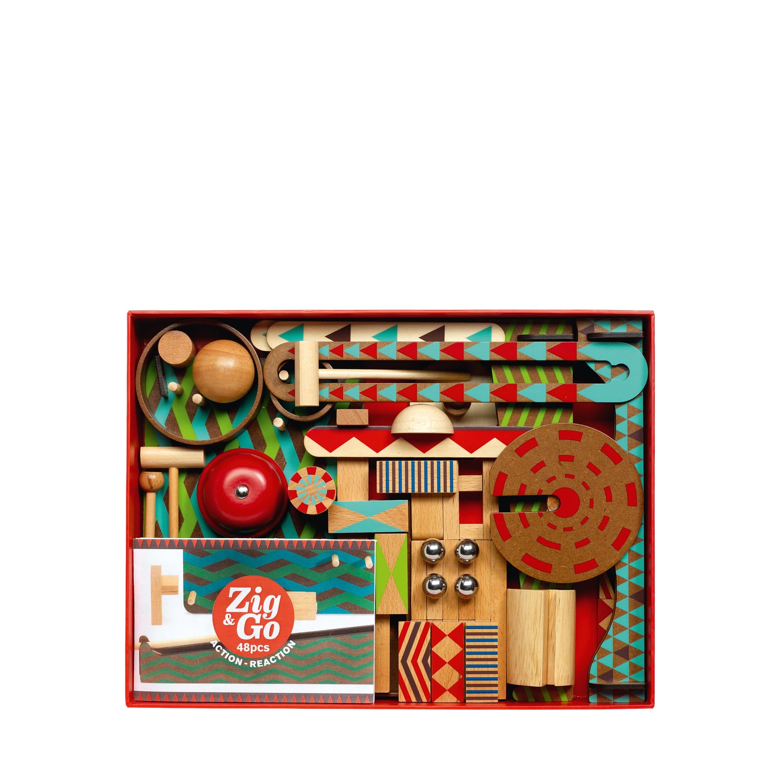 Zig and Go Construction Game - Big Wall 48 Pieces