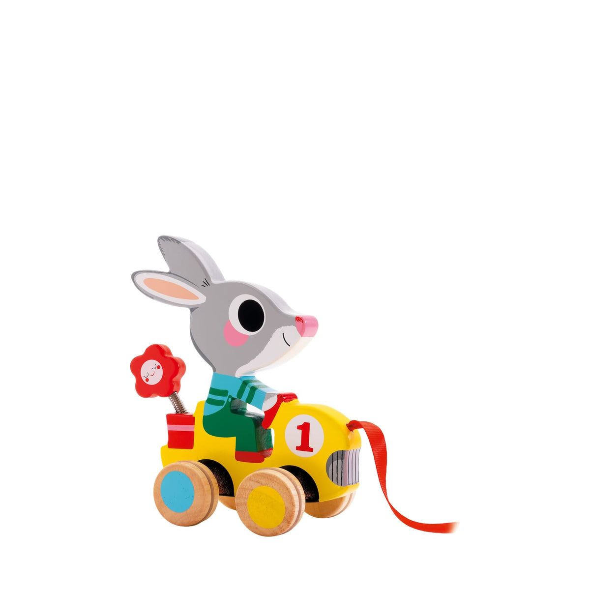 Djeco Pull Along Wooden Rabbit