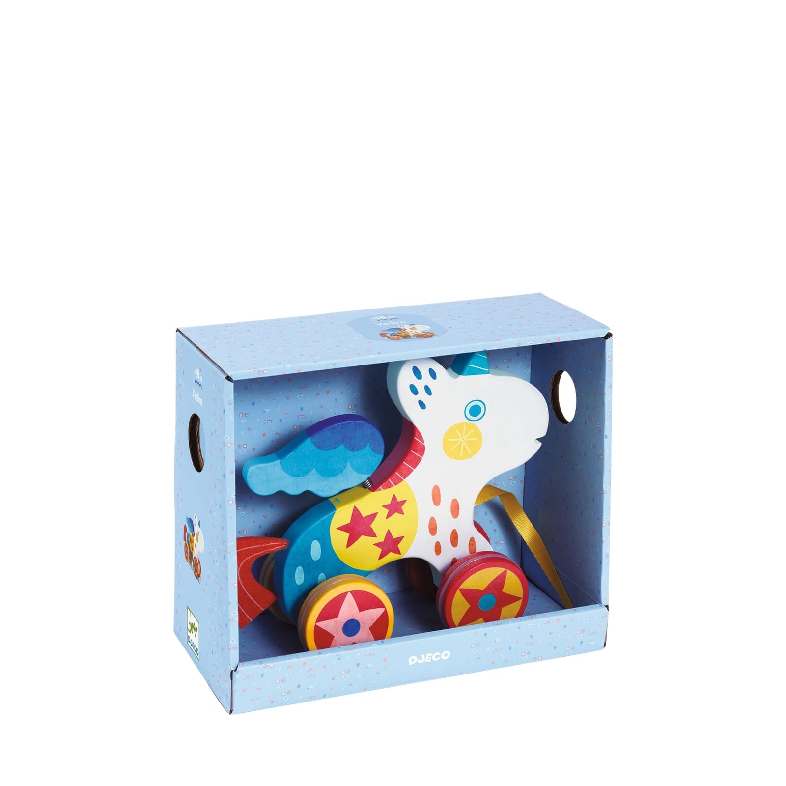 Pull Along Wooden Unicorn