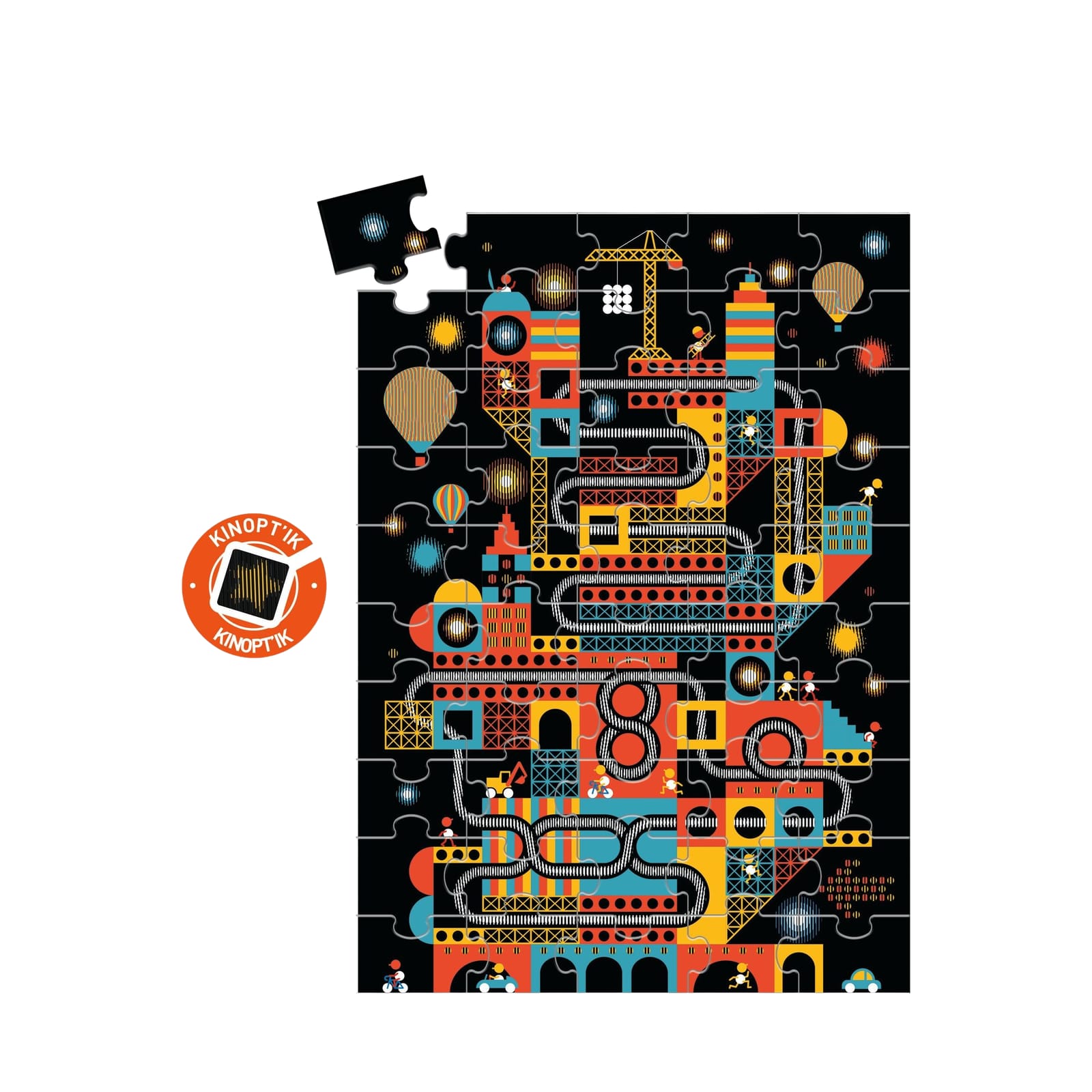 100 Piece Magic Puzzle - The Bustling City