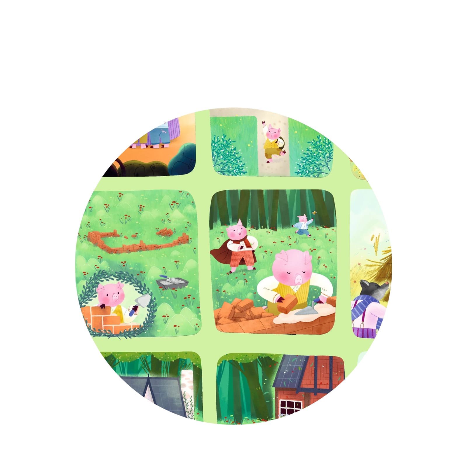 35 Piece Story Puzzle - The Three Little Pigs