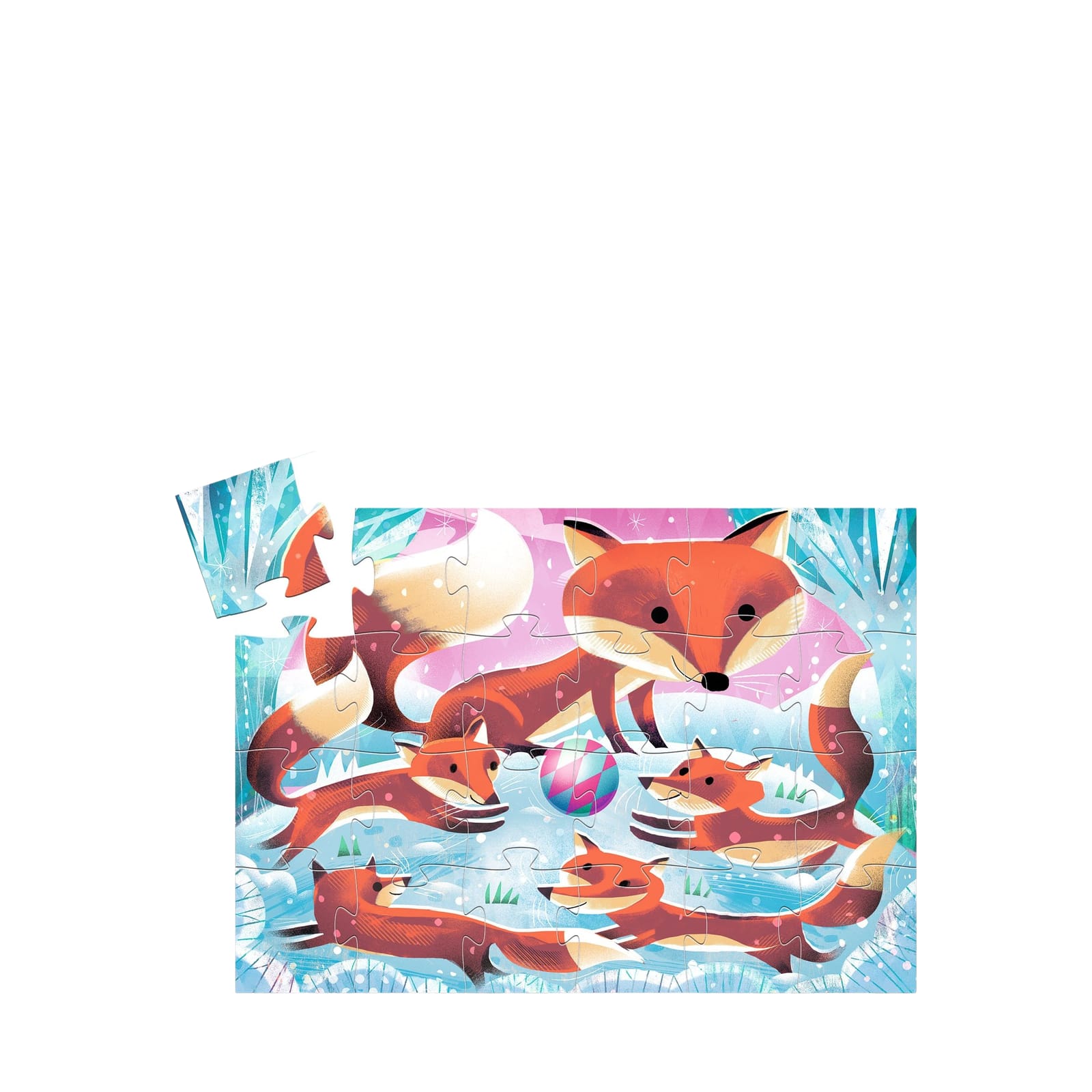 Silhouette 24 Piece Puzzle - Little Ginger Fox