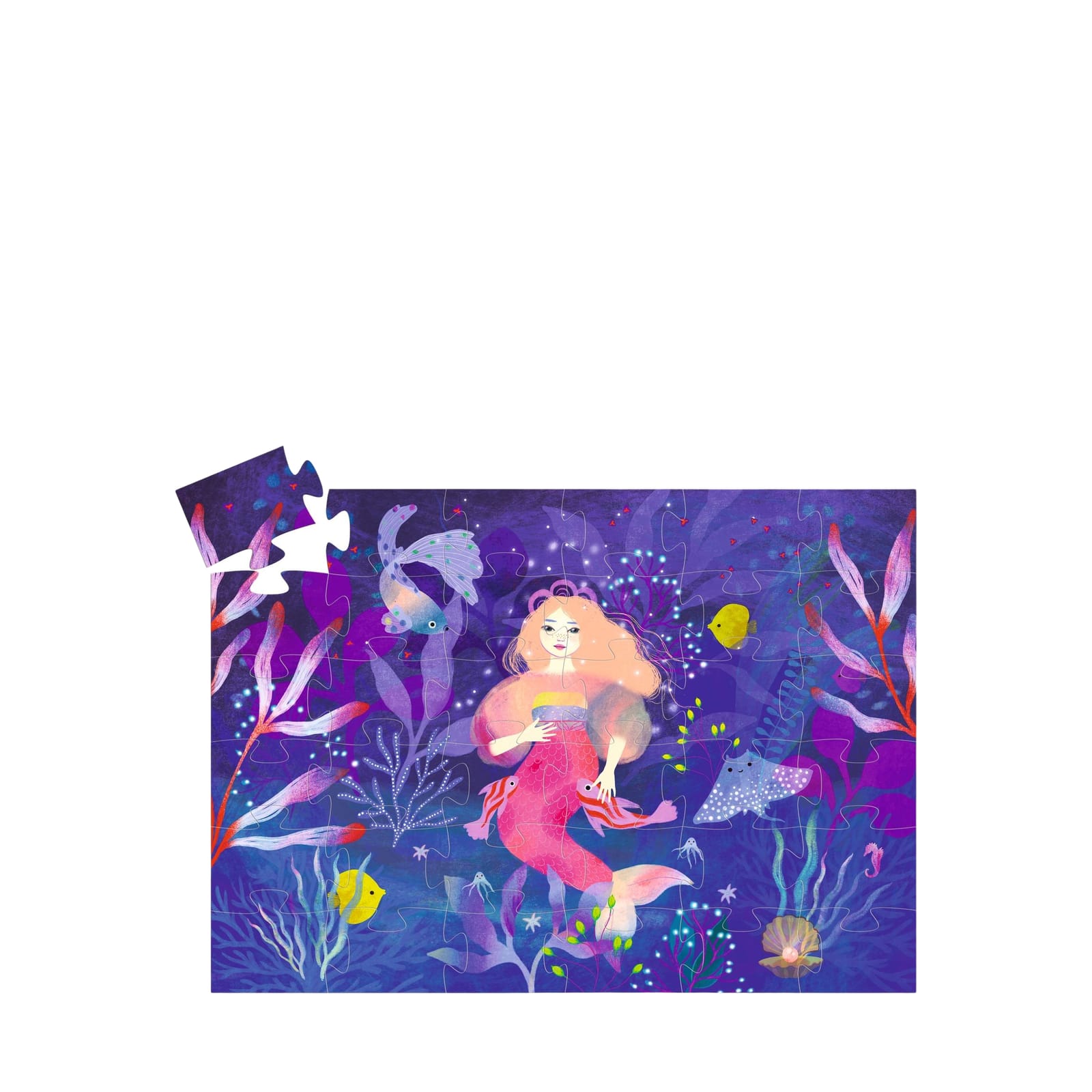 Silhouette 24 Piece Puzzle - Ella The Mermaid