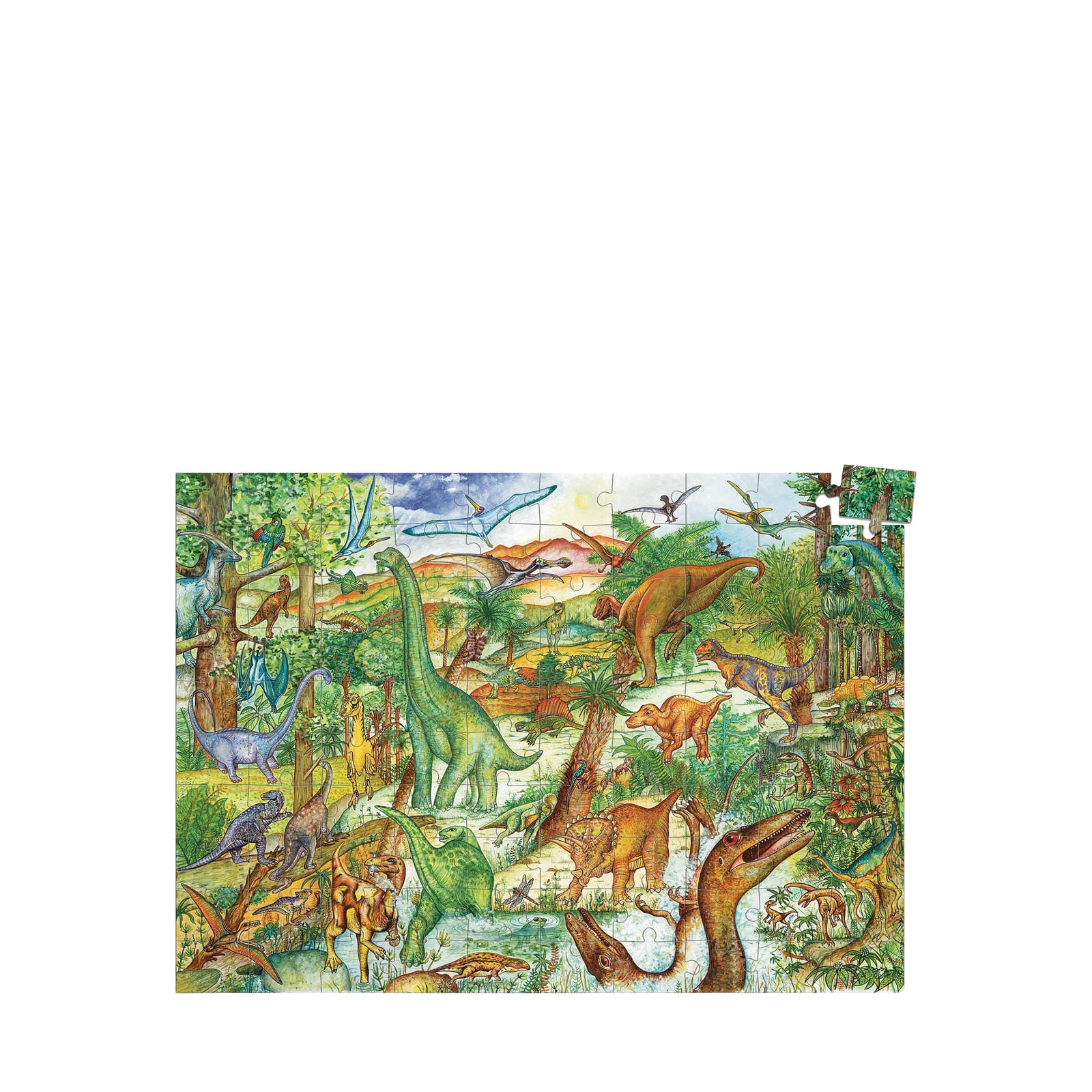 100 Piece Puzzle and Booklet - Dinosaurs