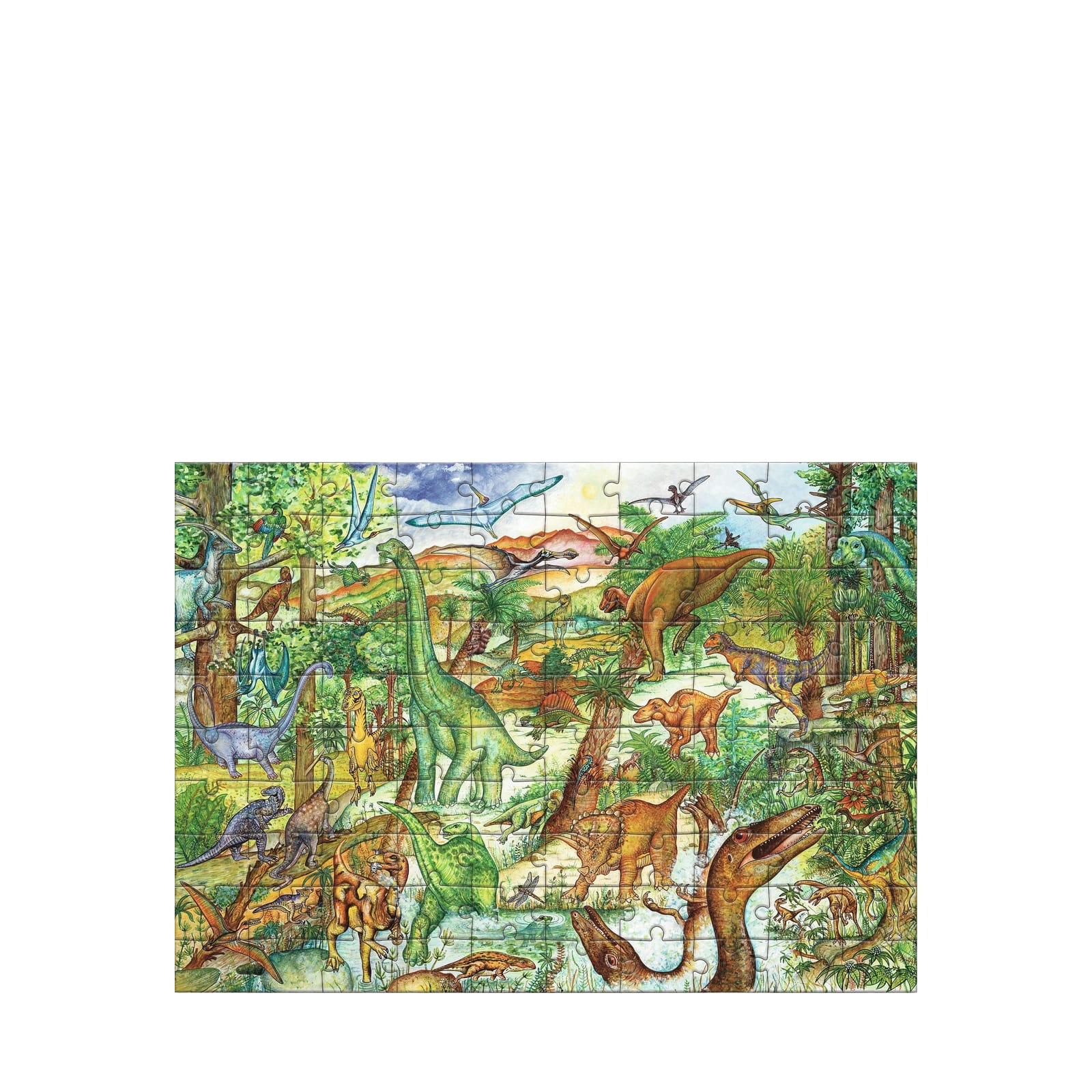 100 Piece Puzzle and Booklet - Dinosaurs