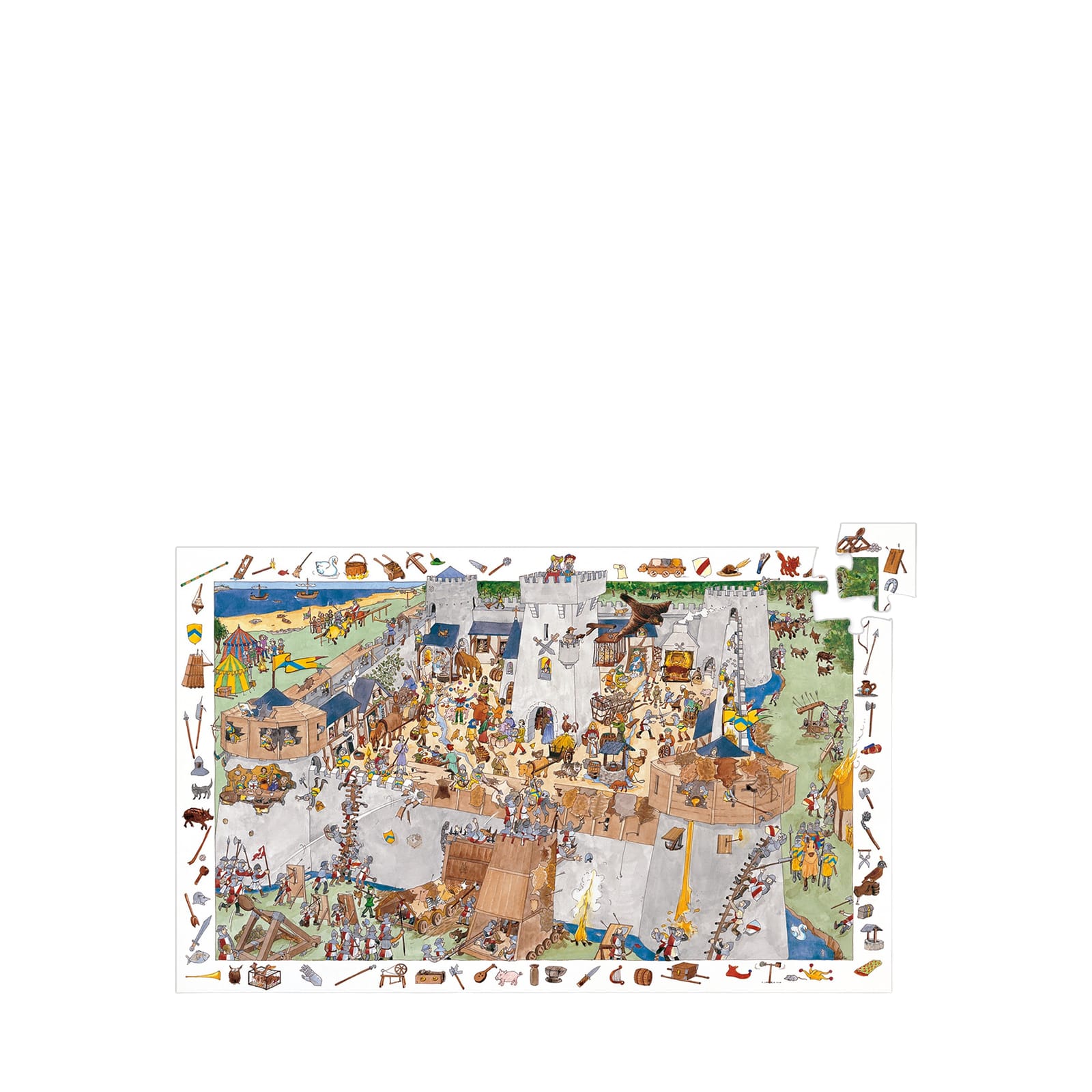 100 Piece Puzzle - Fortified Castle