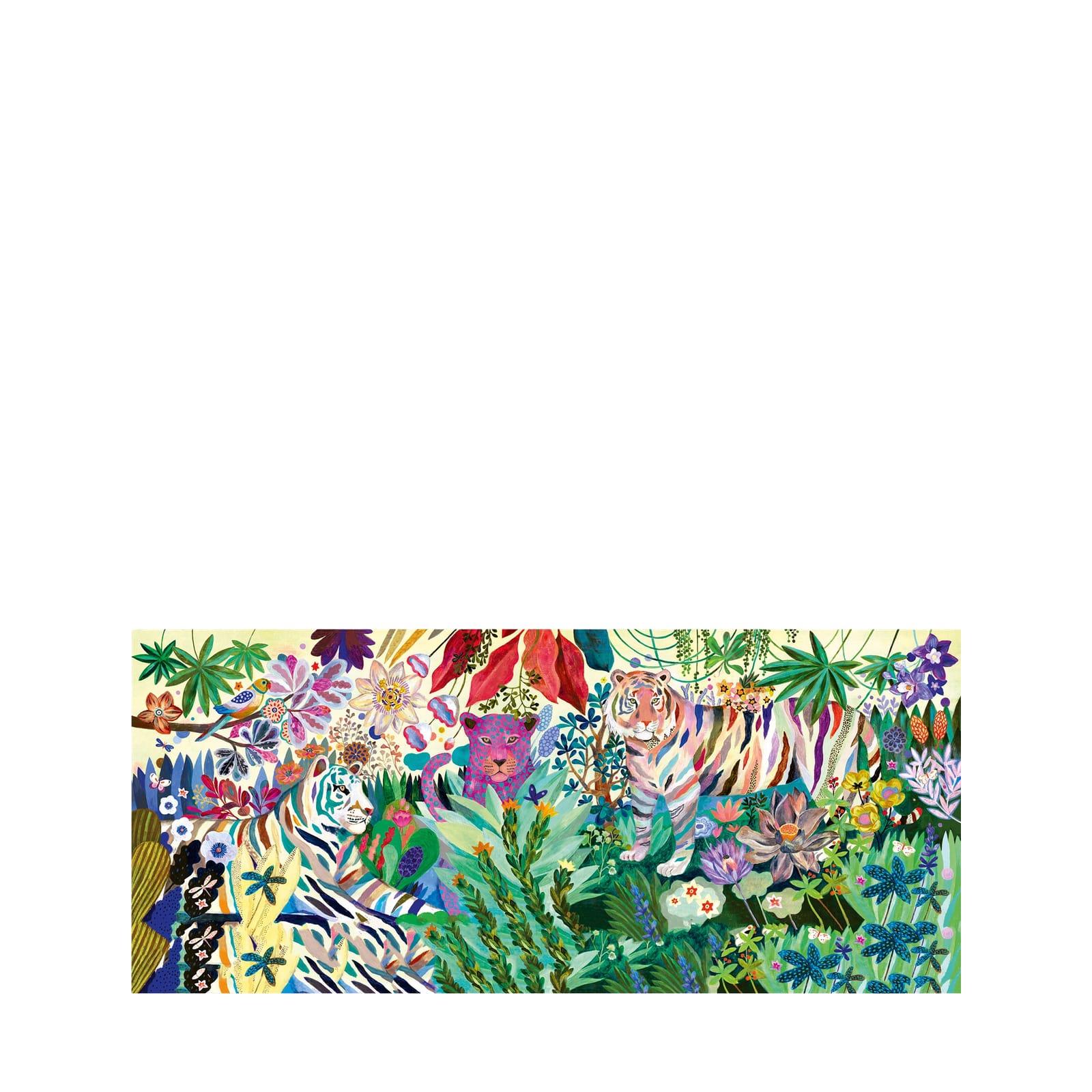 1000 Piece Puzzle Gallery - Rainbow Tigers
