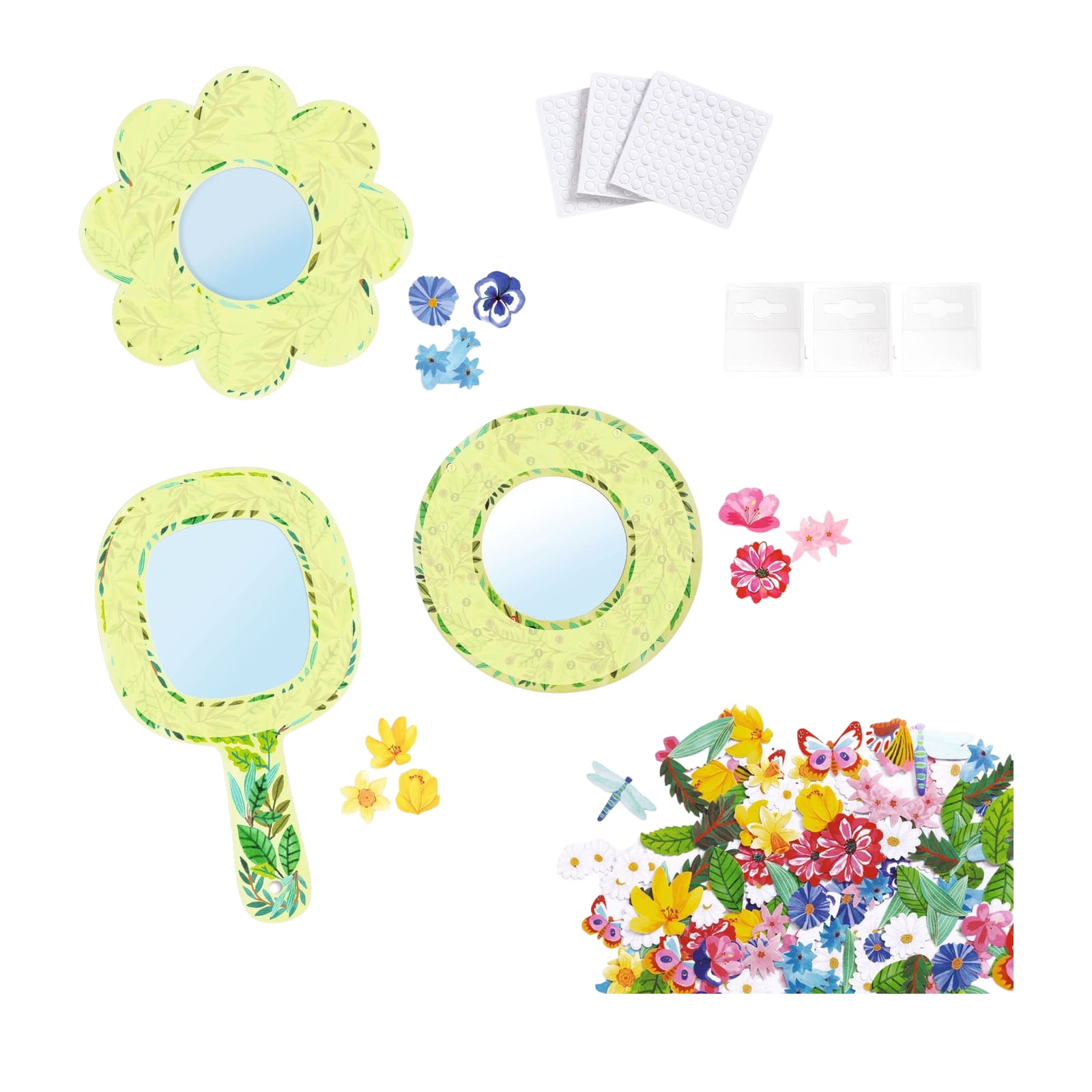 Do It Yourself Craft Set - Mirrors Pretty Flowers