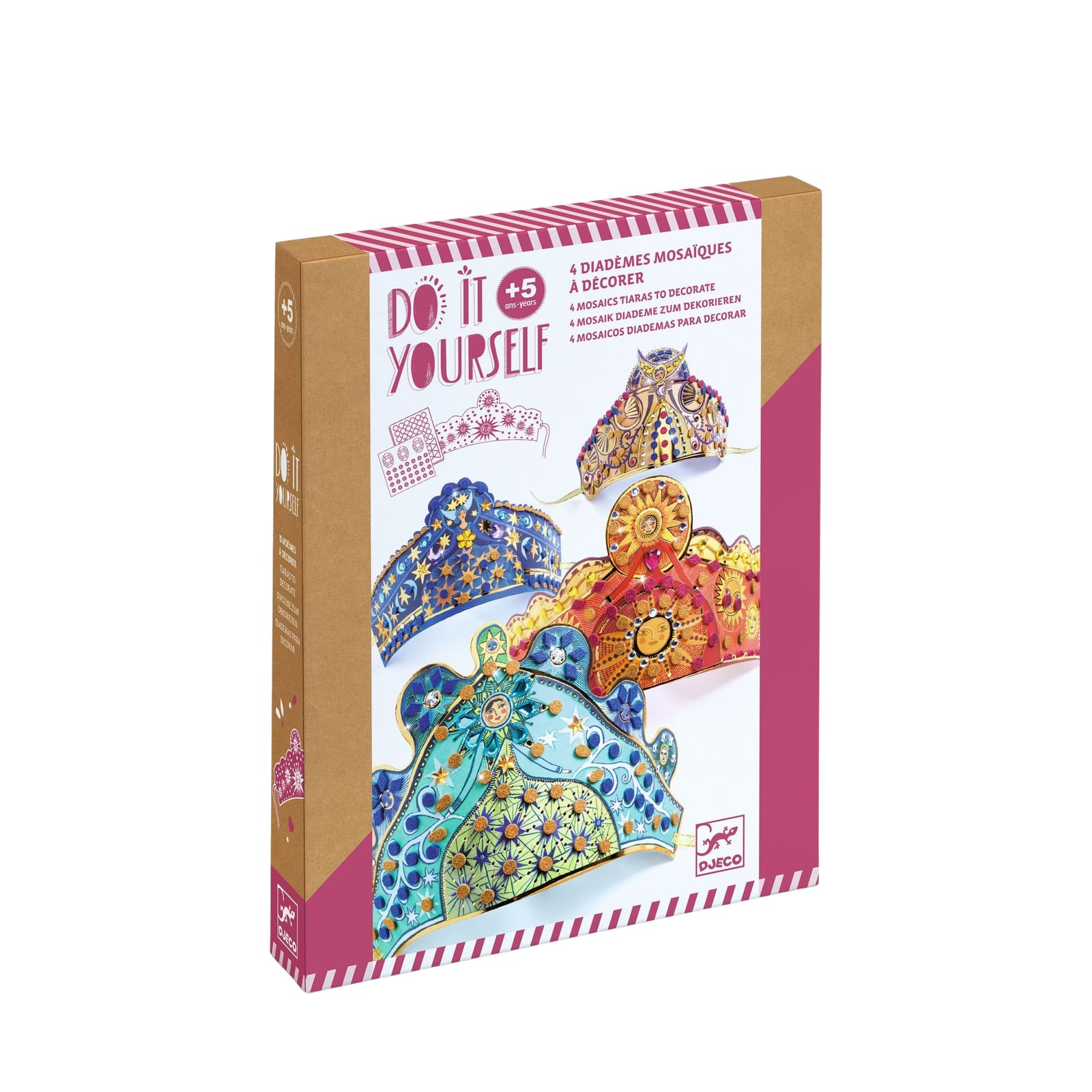 Do It Yourself Mosaics Craft Set - 4 Enchantresses Tiaras