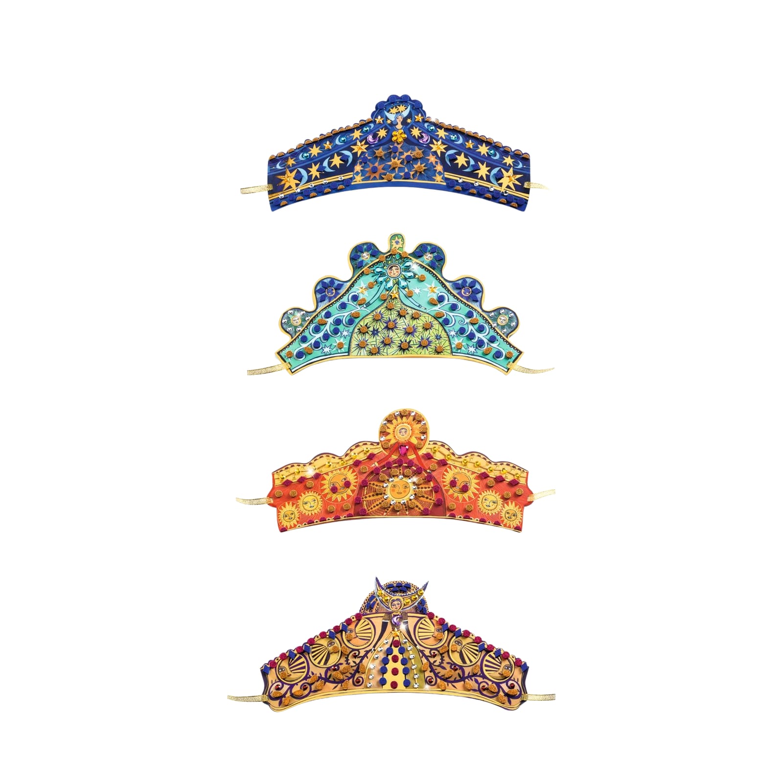 Do It Yourself Mosaics Craft Set - 4 Enchantresses Tiaras