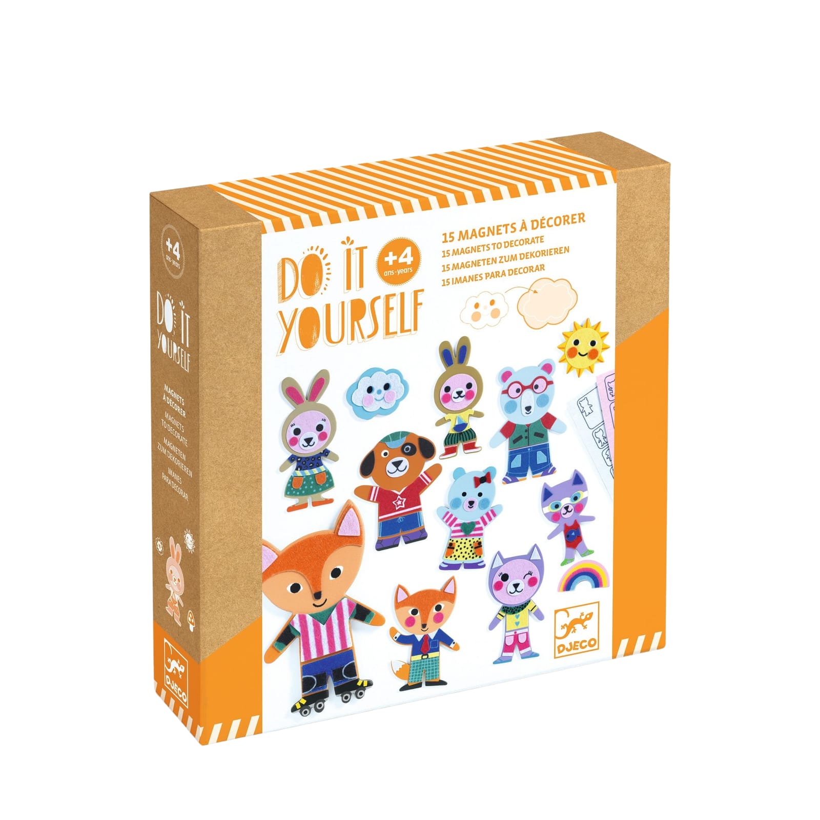 Do It Yourself Craft Set - 15 Magnets Funky Family