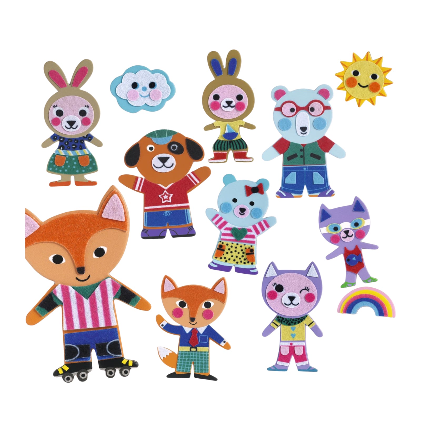 Do It Yourself Craft Set - 15 Magnets Funky Family