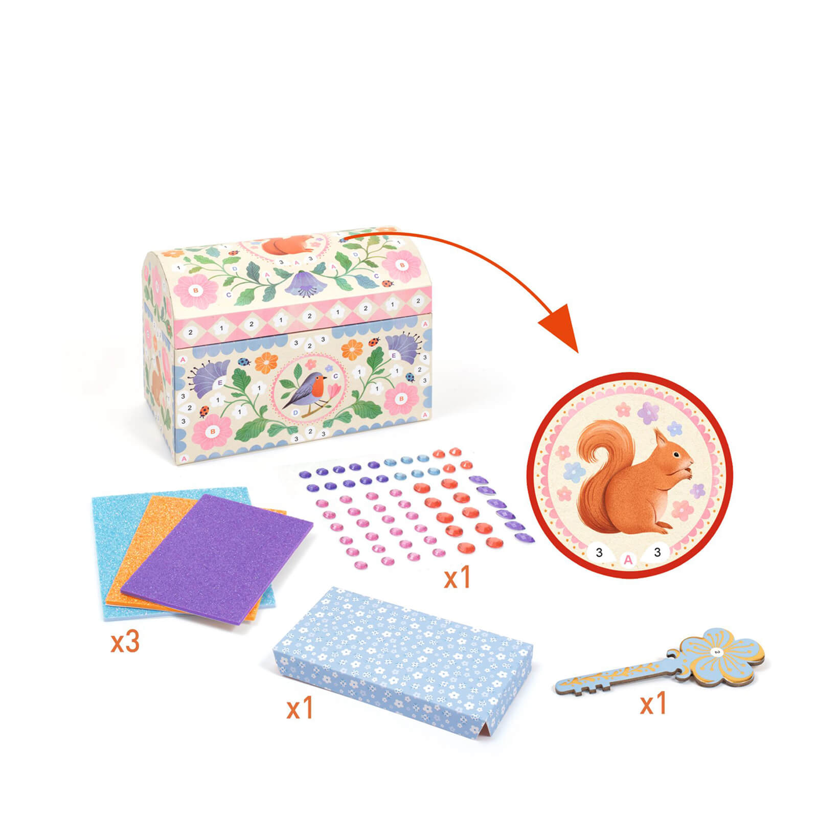 Do It Yourself Craft Set - Chests Precious Treasure