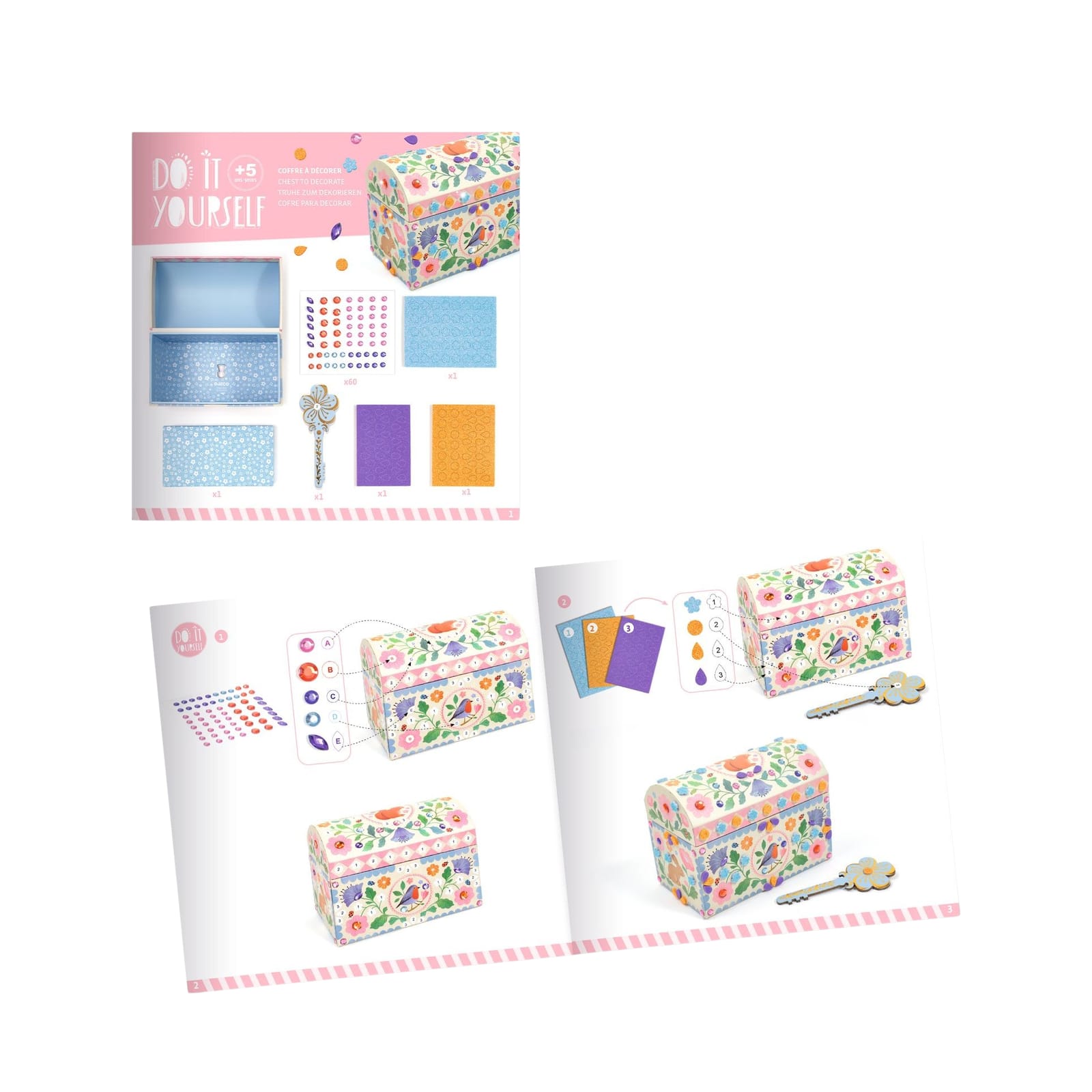 Do It Yourself Craft Set - Chests Precious Treasure