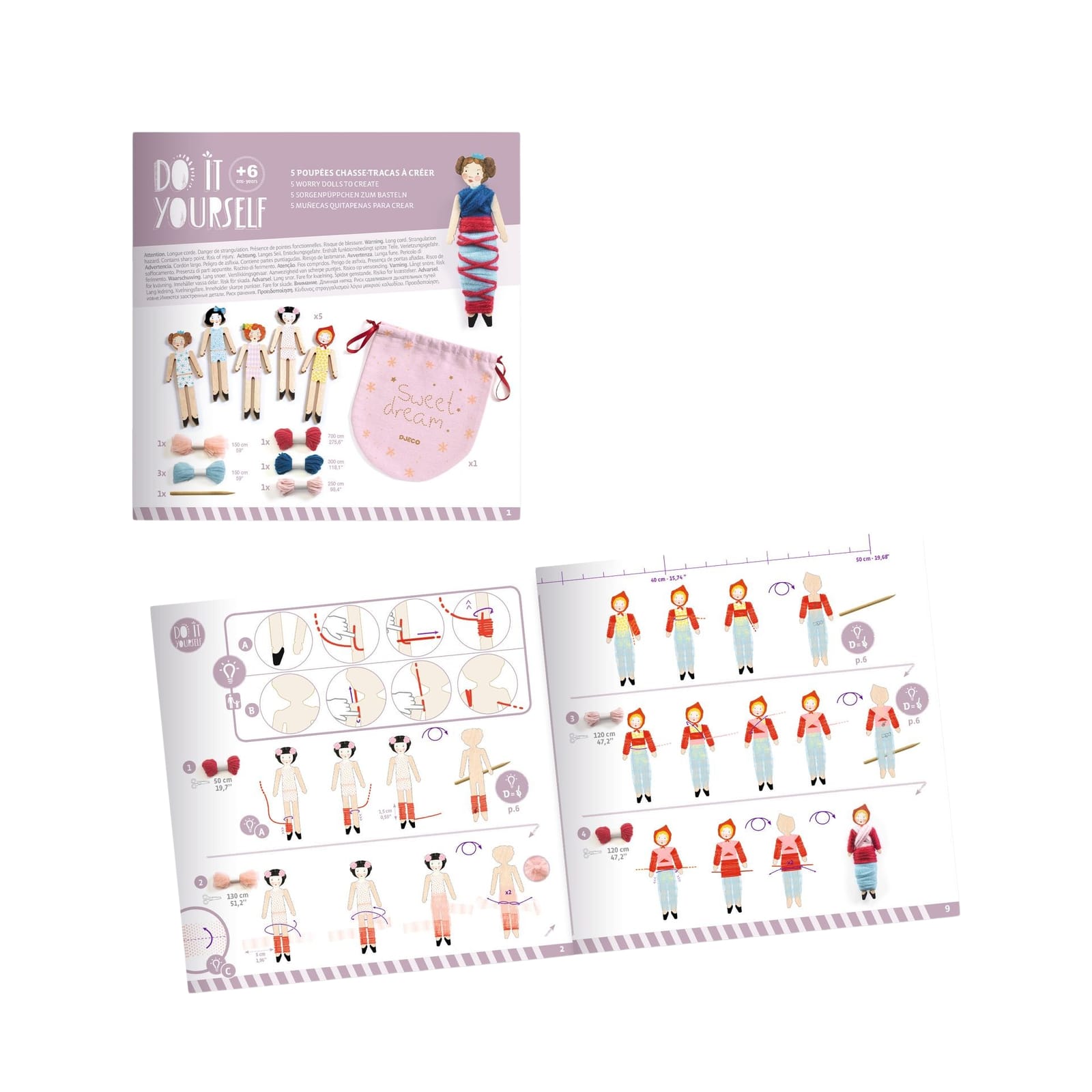 Do It Yourself Craft Set - 5 Worry Dolls