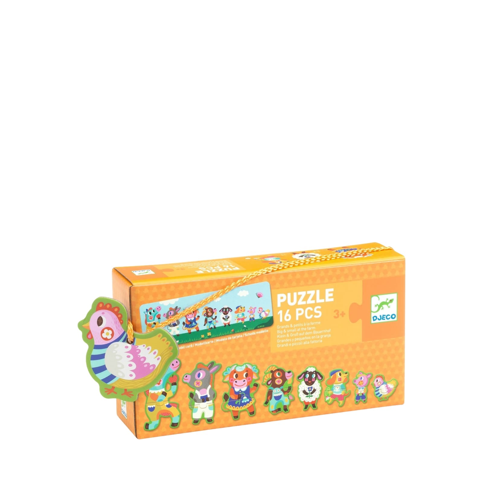 16 Piece Puzzle - Big and Small On The Farm