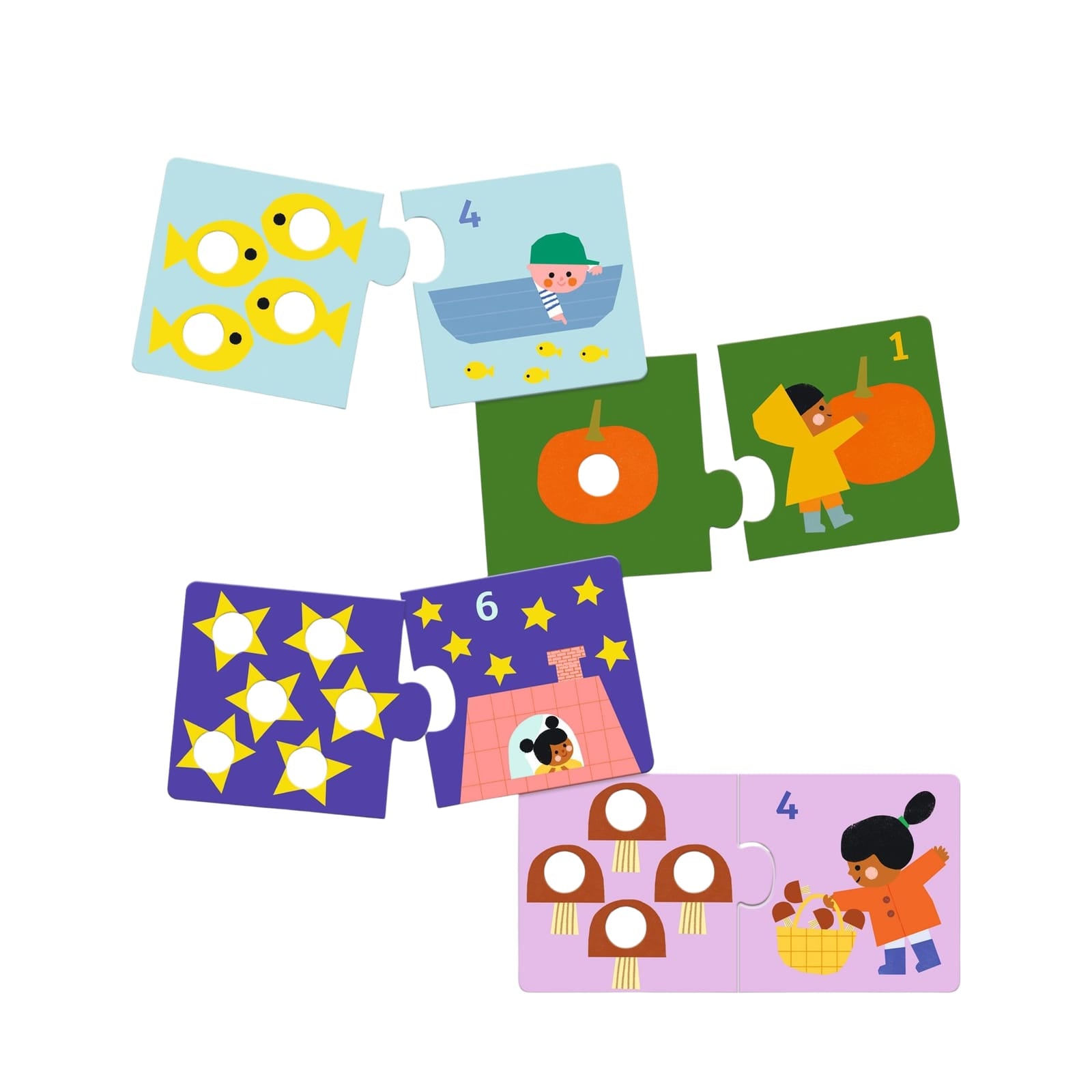 12 Duo Puzzles - First Figures