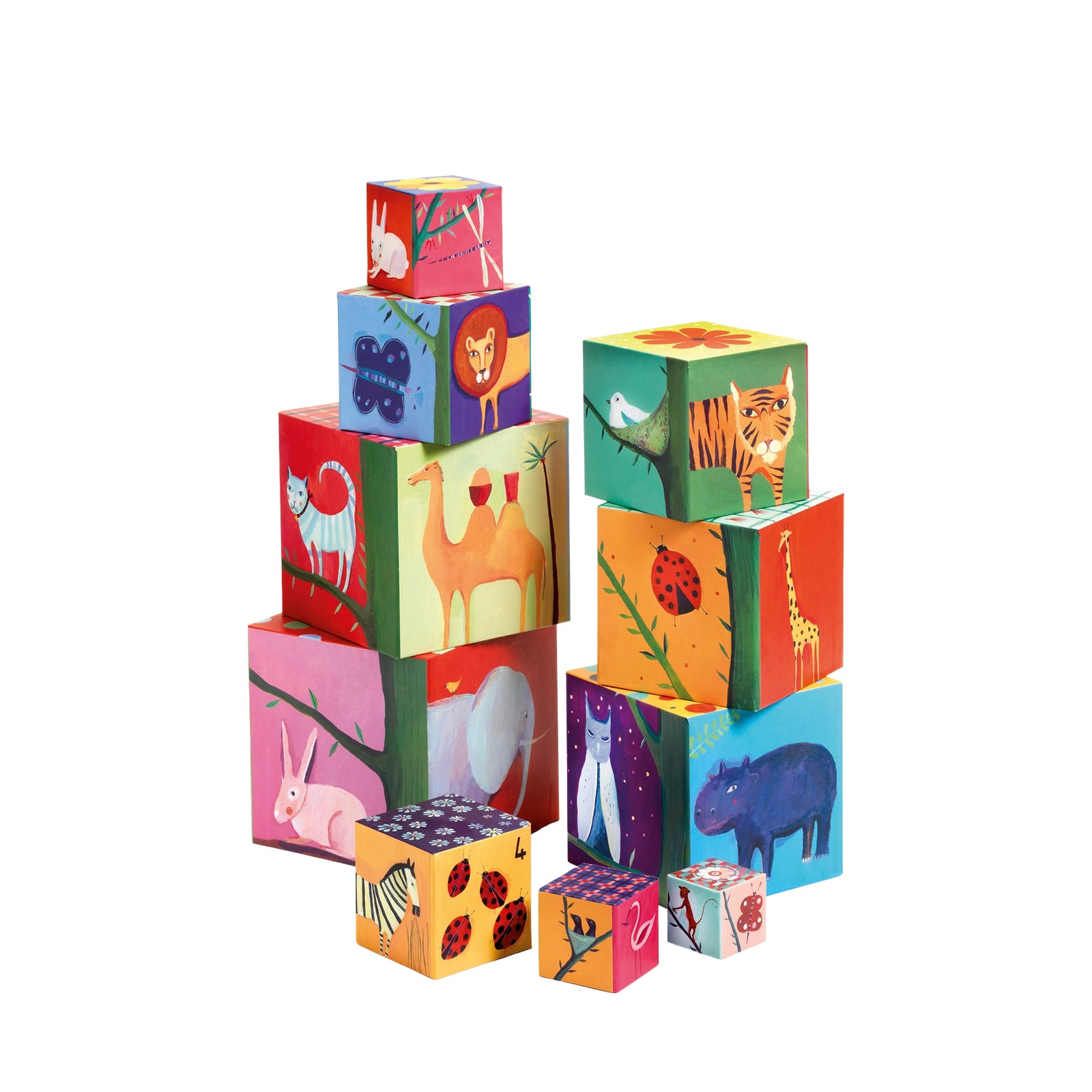 Stacking Cubes - Nature and Animals