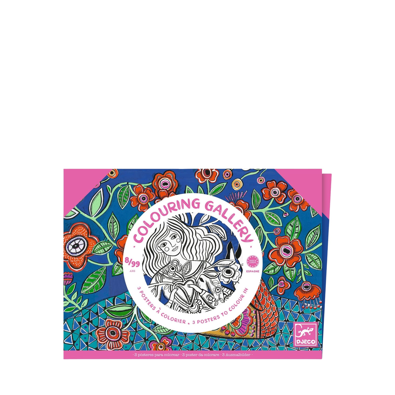 3 Colouring Posters - Blooms