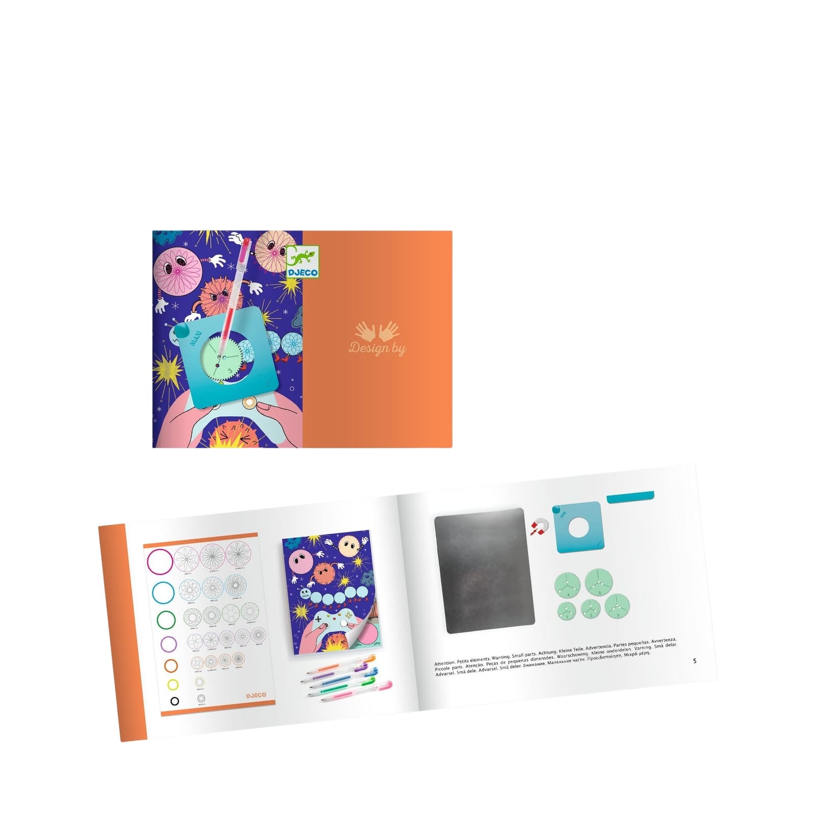 Stencil Craft Set - Spirals 10 Themes