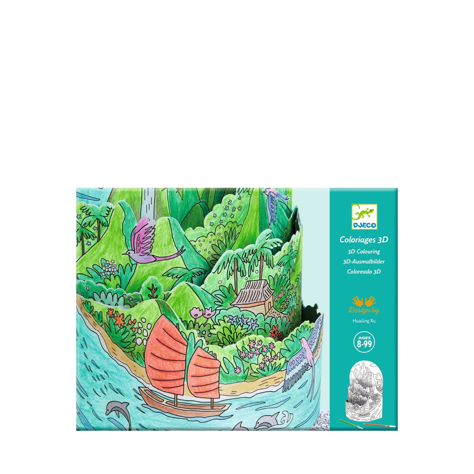 3D Colouring Craft Set - My Island
