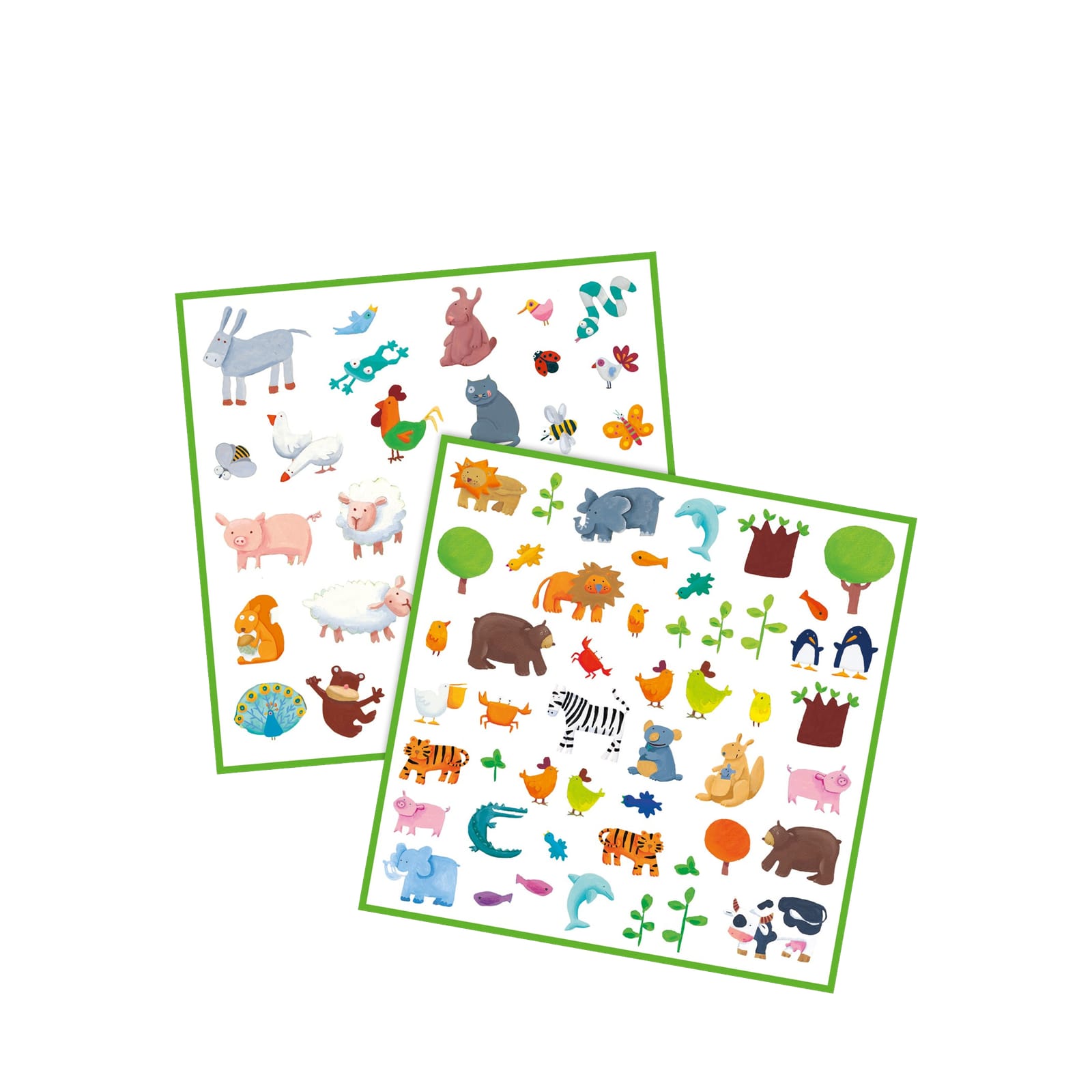 160 Stickers On Sheets - Animals