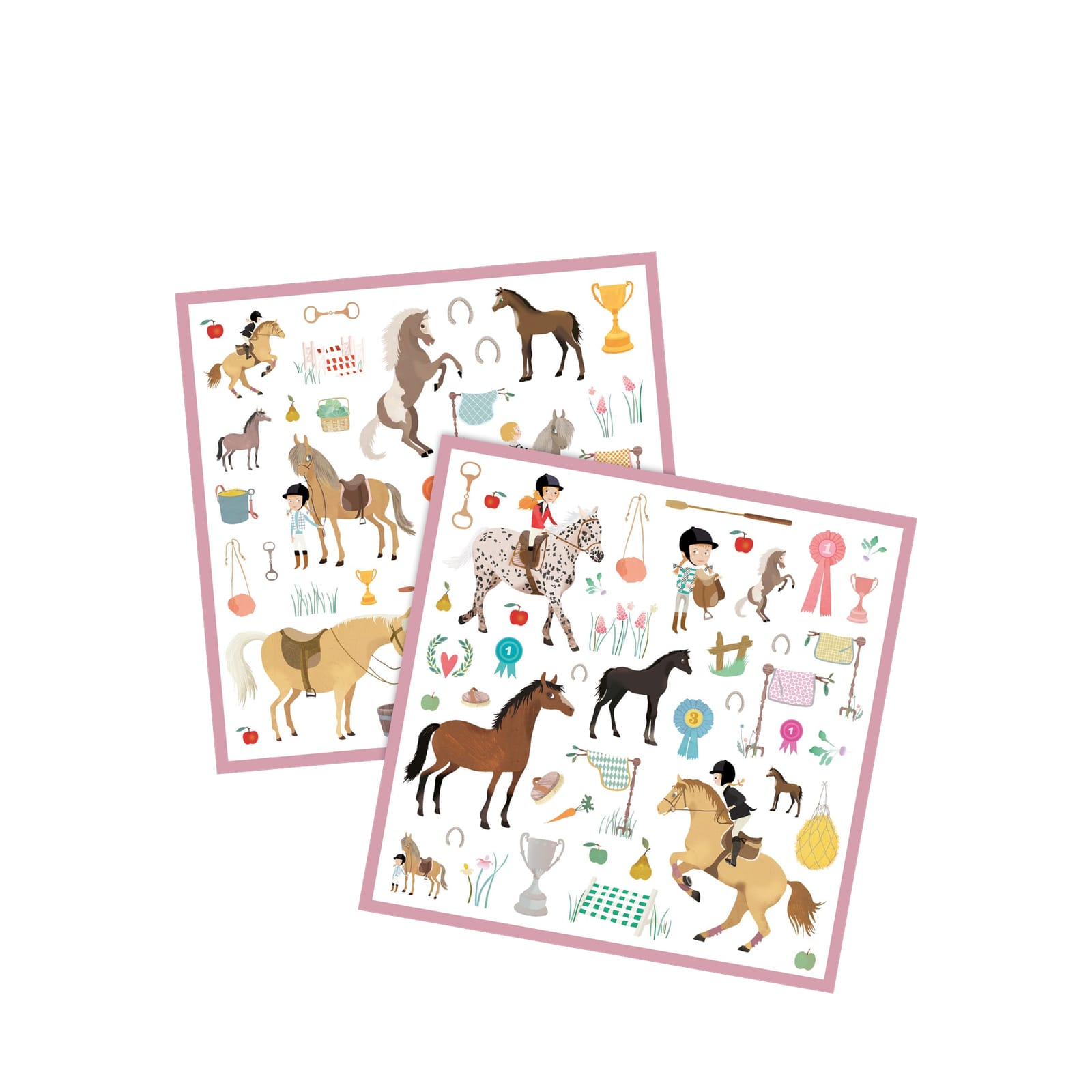 160 Stickers On Sheets - Horses