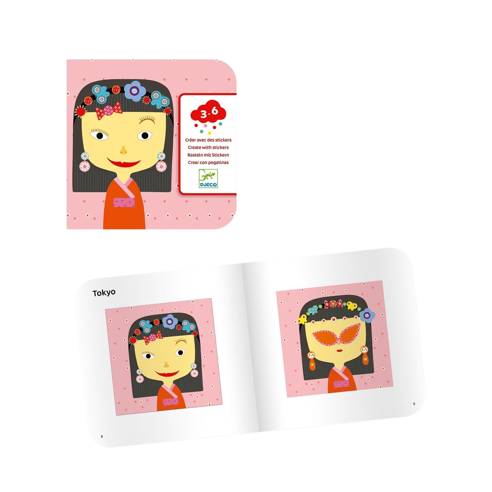 Stickers Craft Set - Different Faces