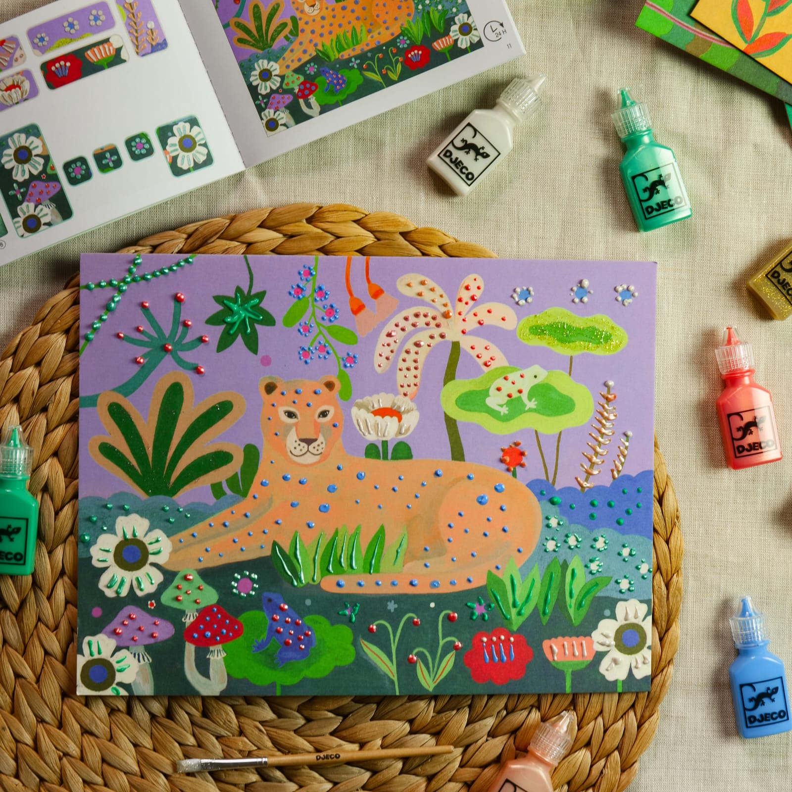 3D Painting Craft Set - Tropical Forest