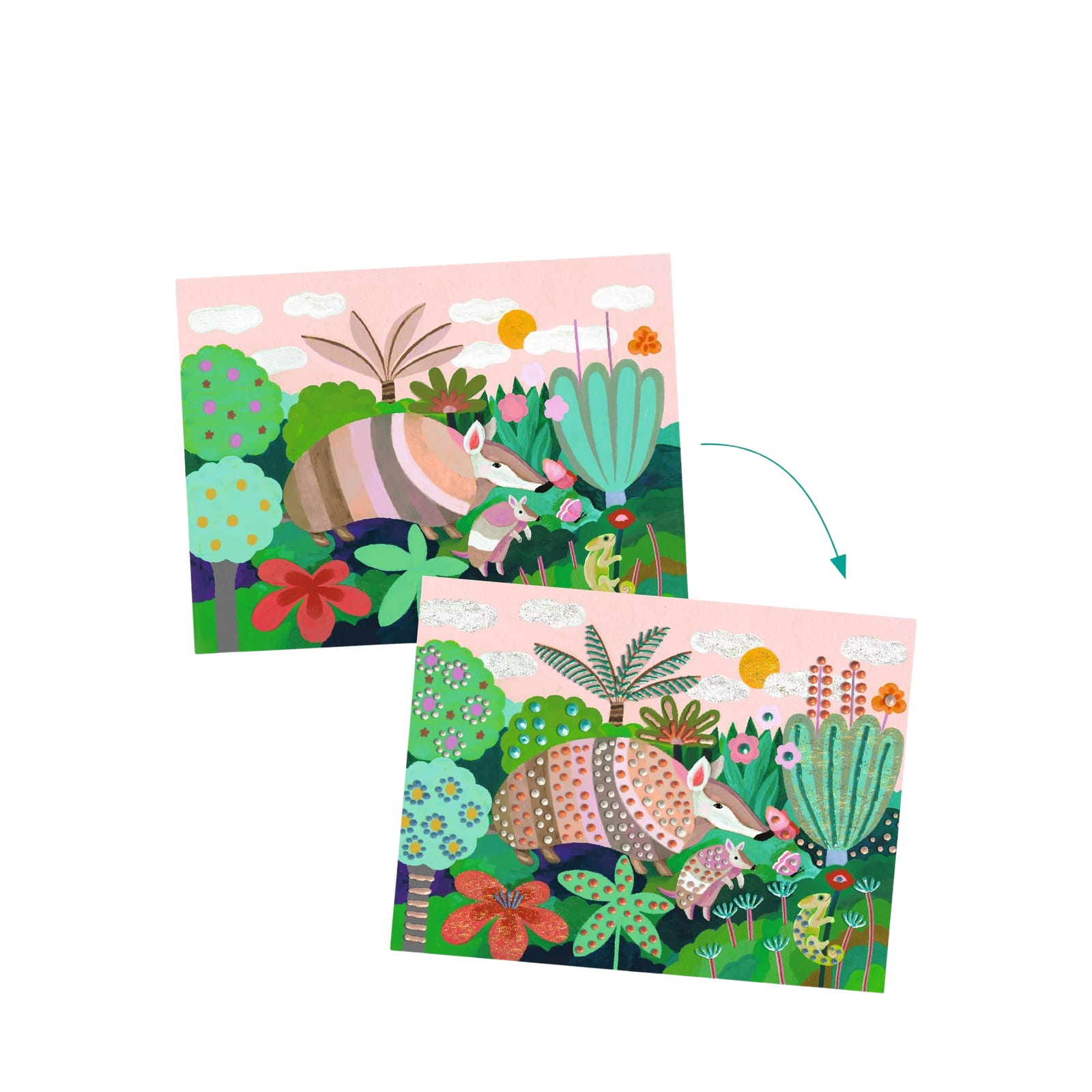 3D Painting Craft Set - Tropical Forest