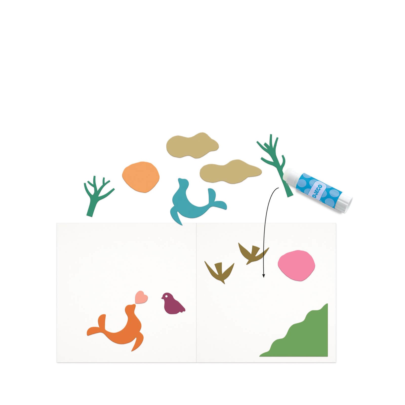 Paper Collage Craft Set - Little Papers