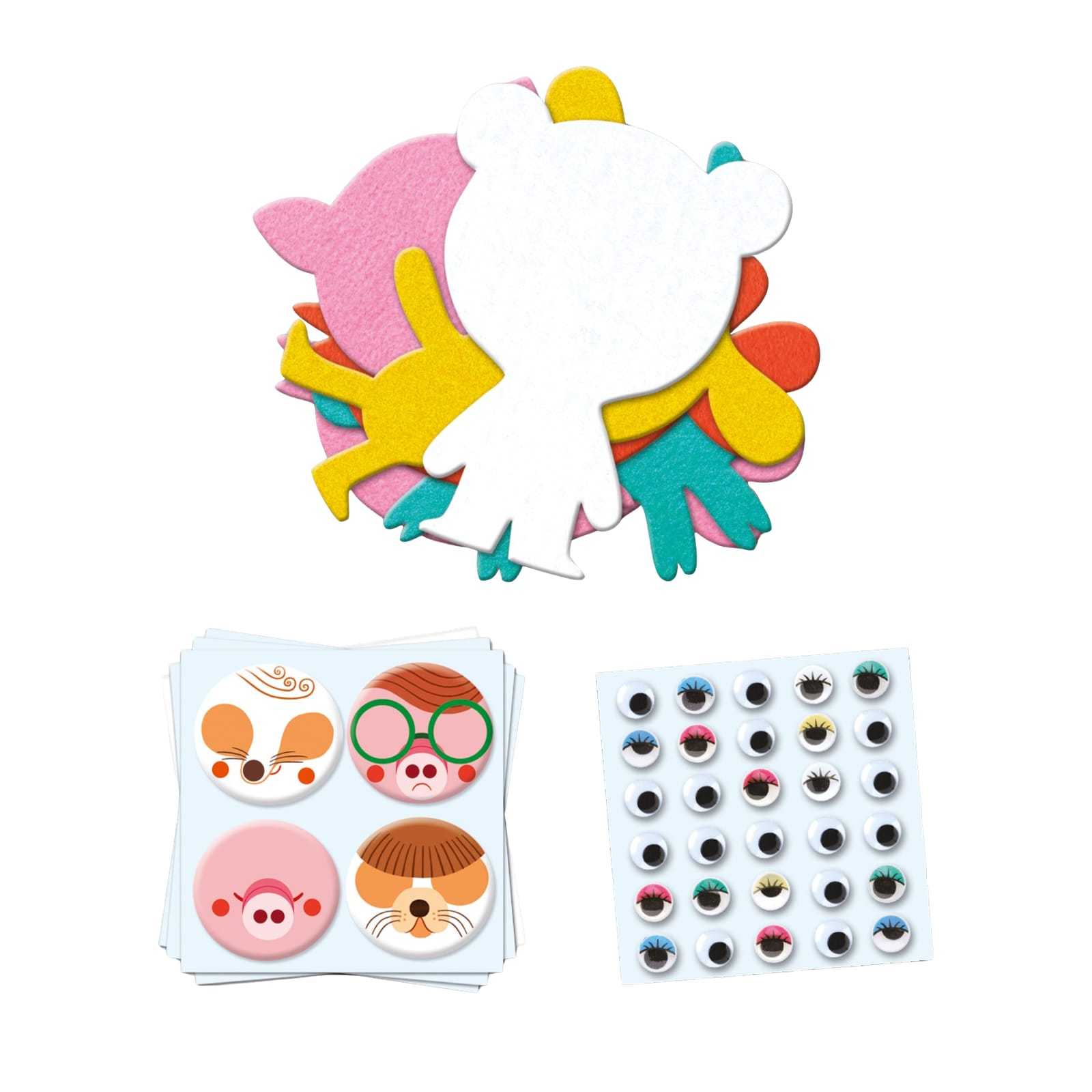 Stickers Collage Craft Set - I Love Animals