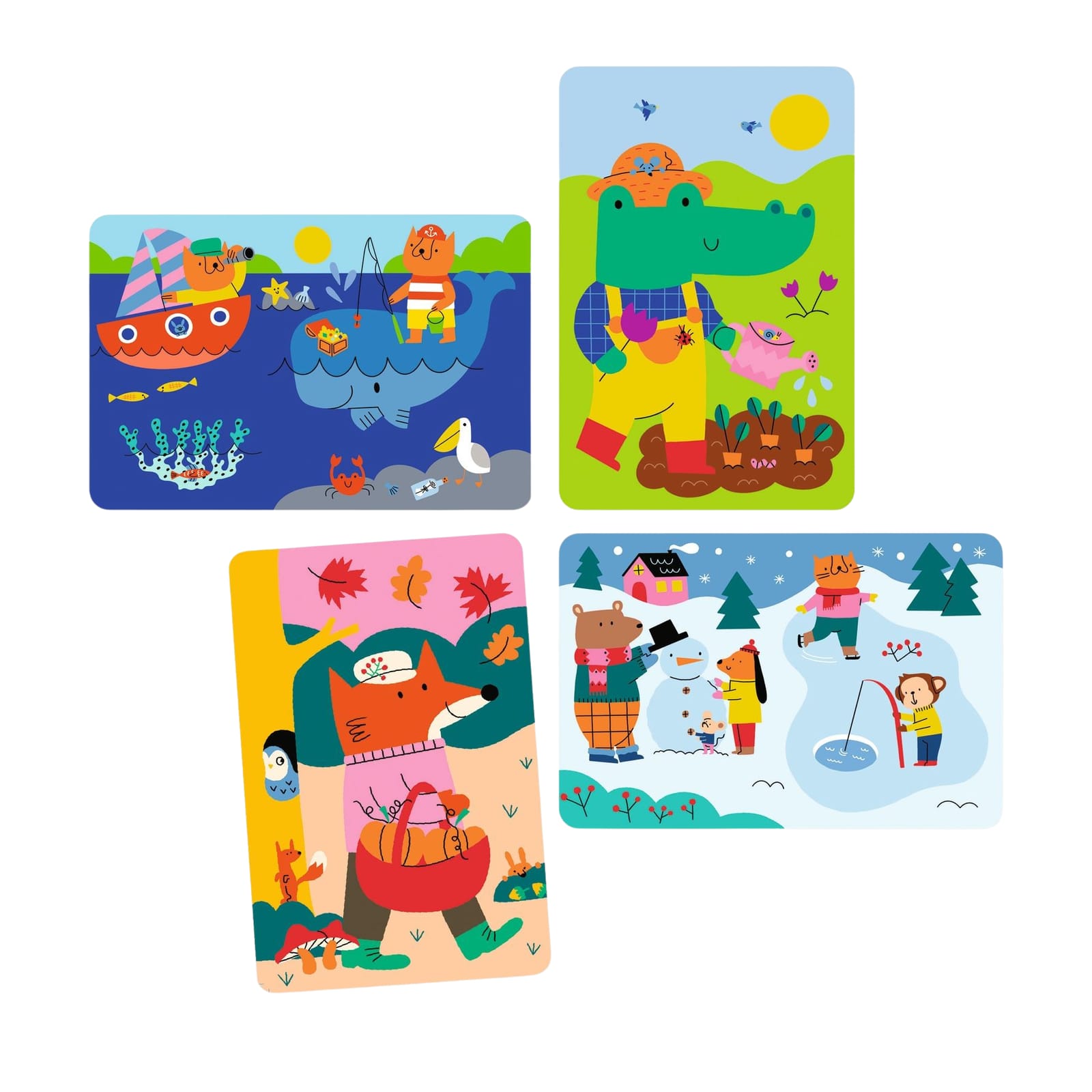 Magic Water Colouring Boards - Four Seasons