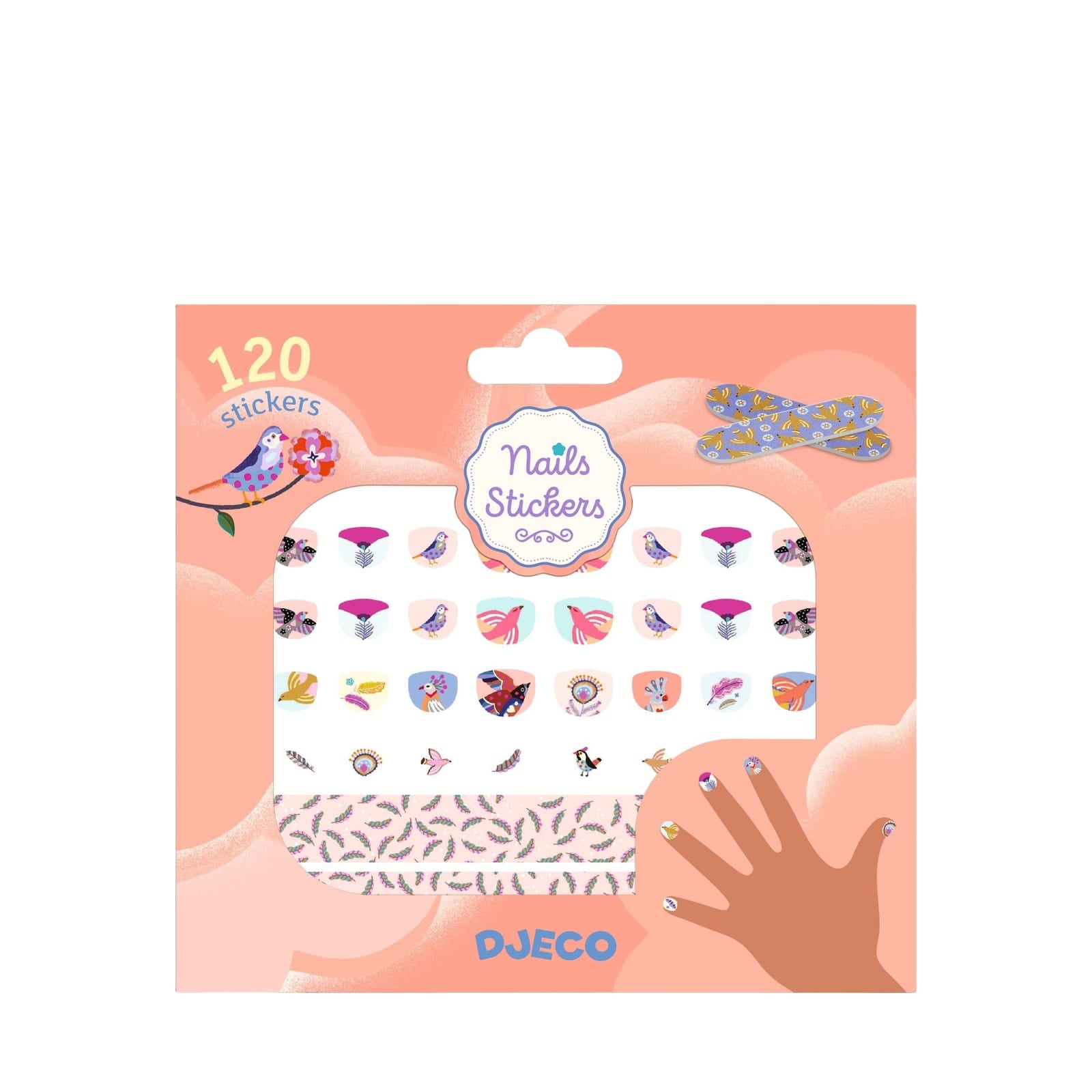 120 Nail Stickers - Feathers