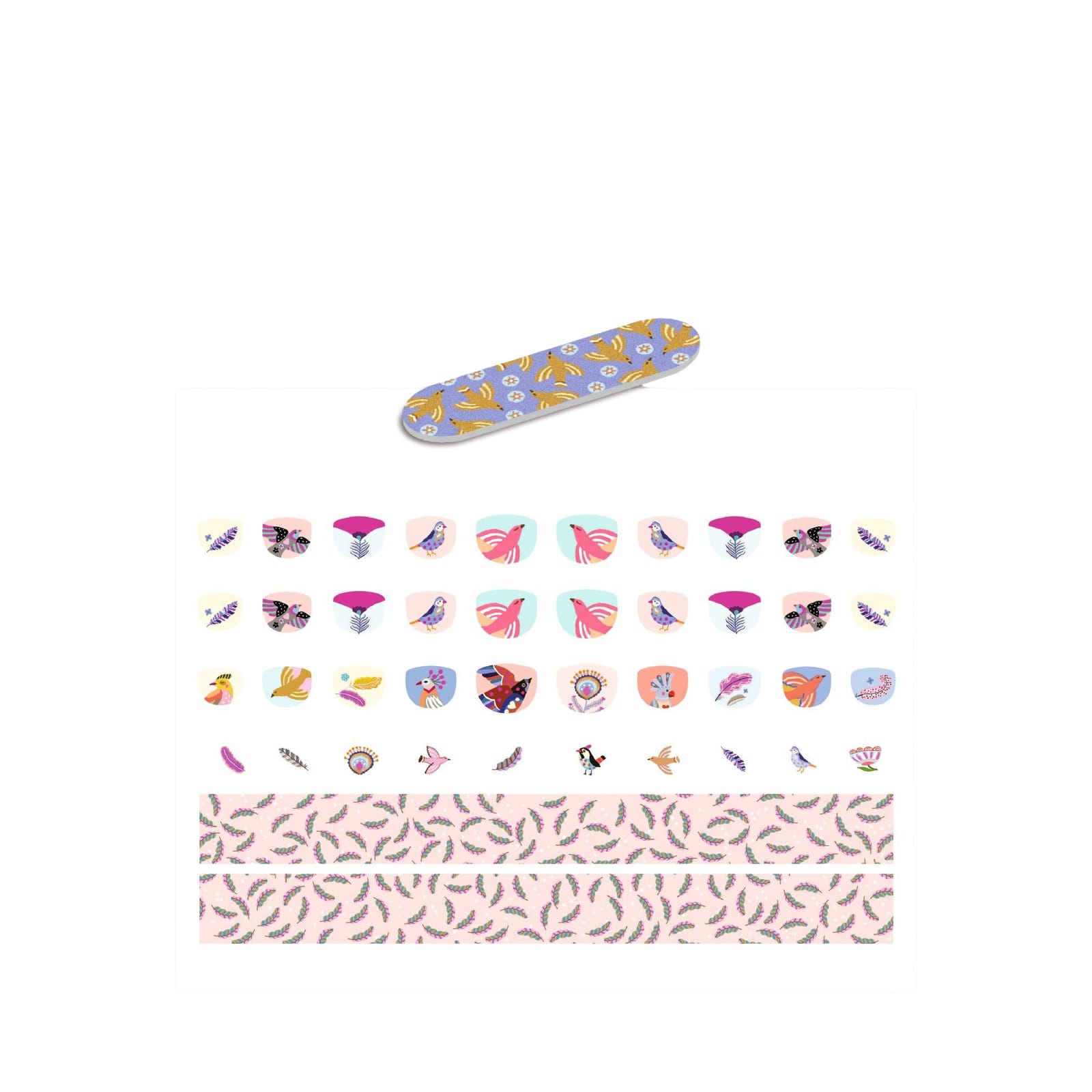 120 Nail Stickers - Feathers