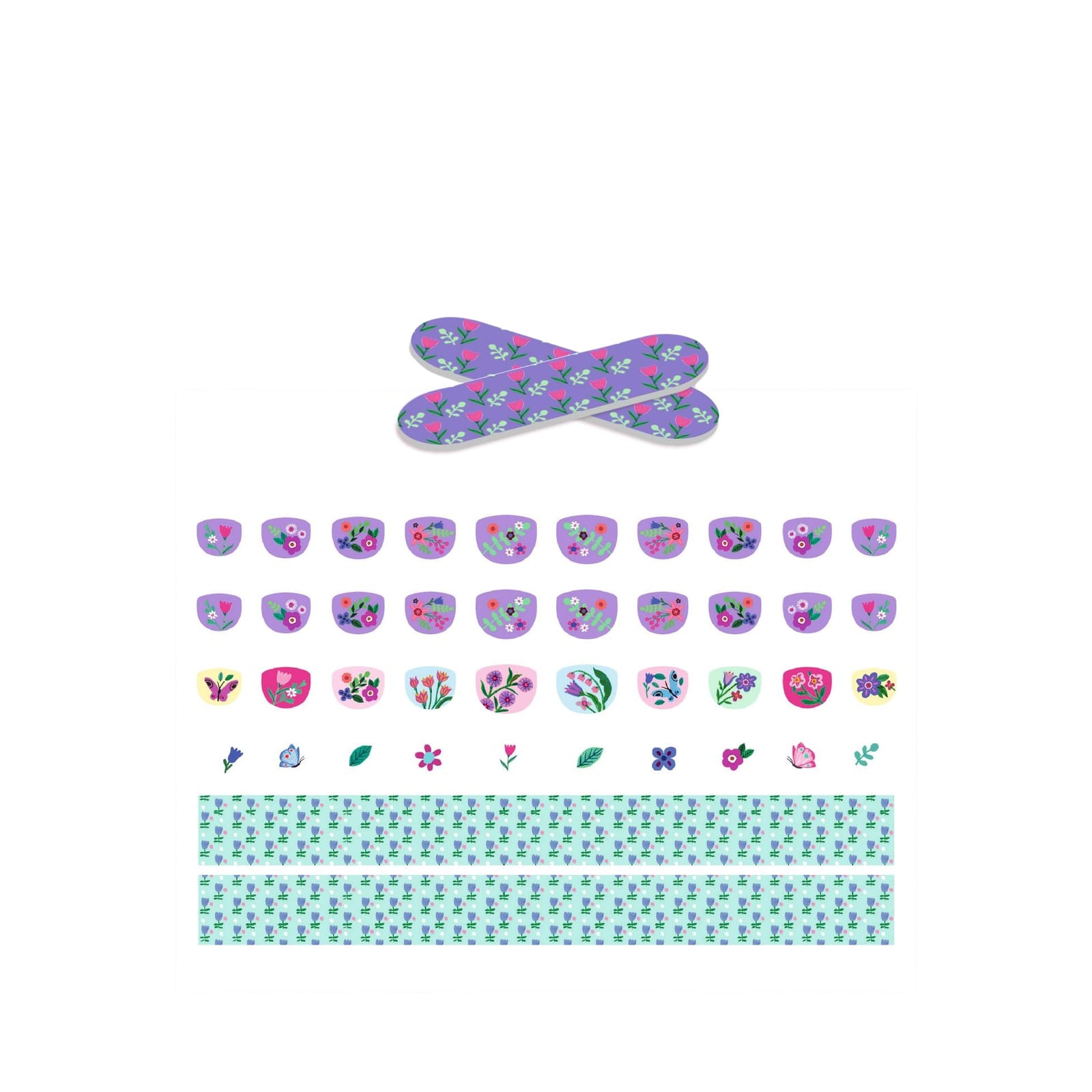 120 Nail Stickers - Small Flowers