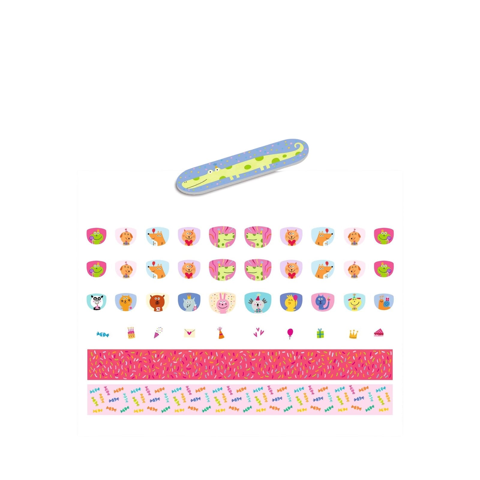 120 Nail Stickers - Happy Birthday
