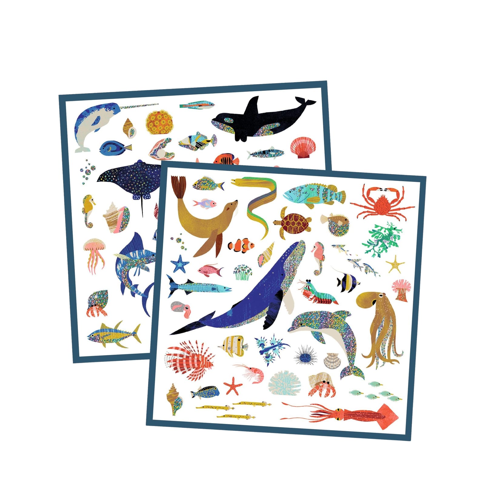 160 Stickers On Sheets - Ocean