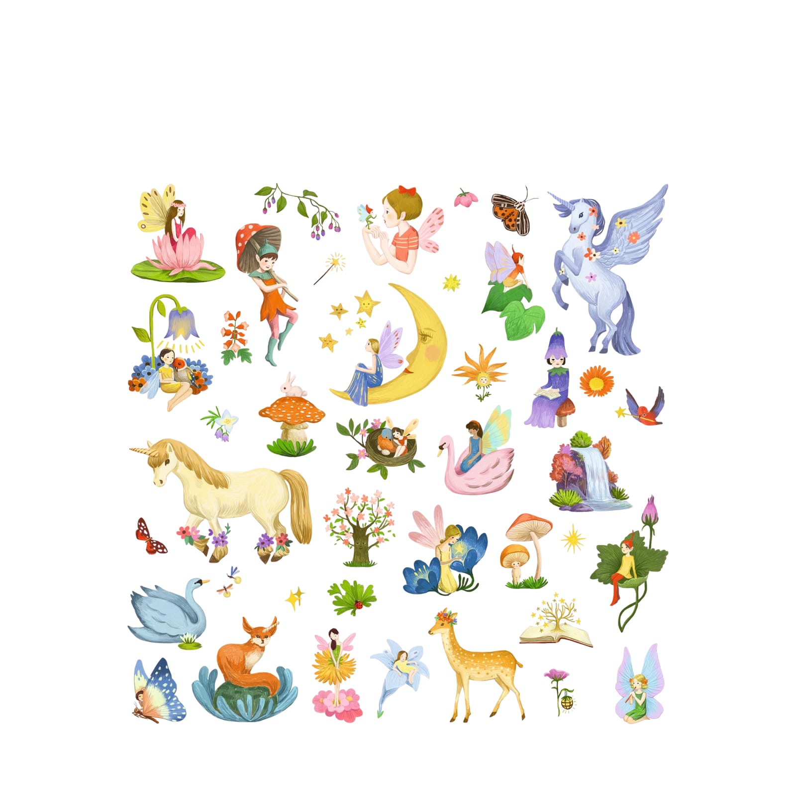 160 Stickers On Sheets - Fantasy