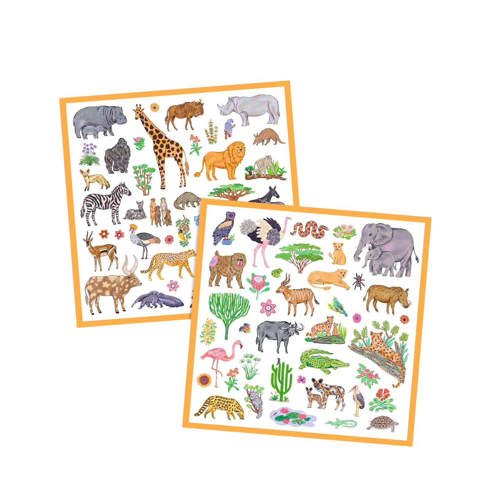 160 Stickers On Sheets - Kenya