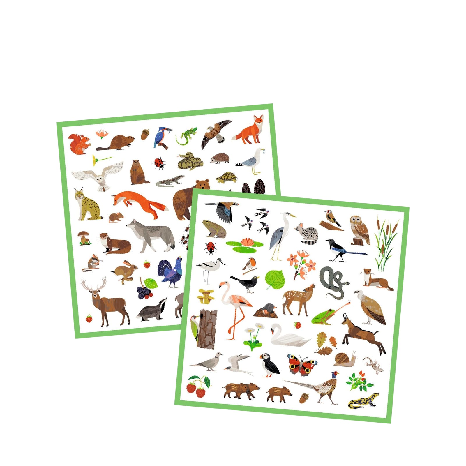 160 Stickers On Sheets - Forest Animals