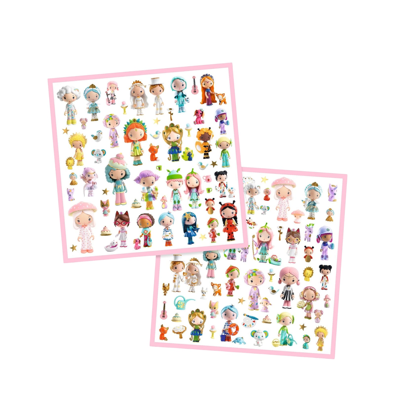 160 Stickers On Sheets - Tinyly World