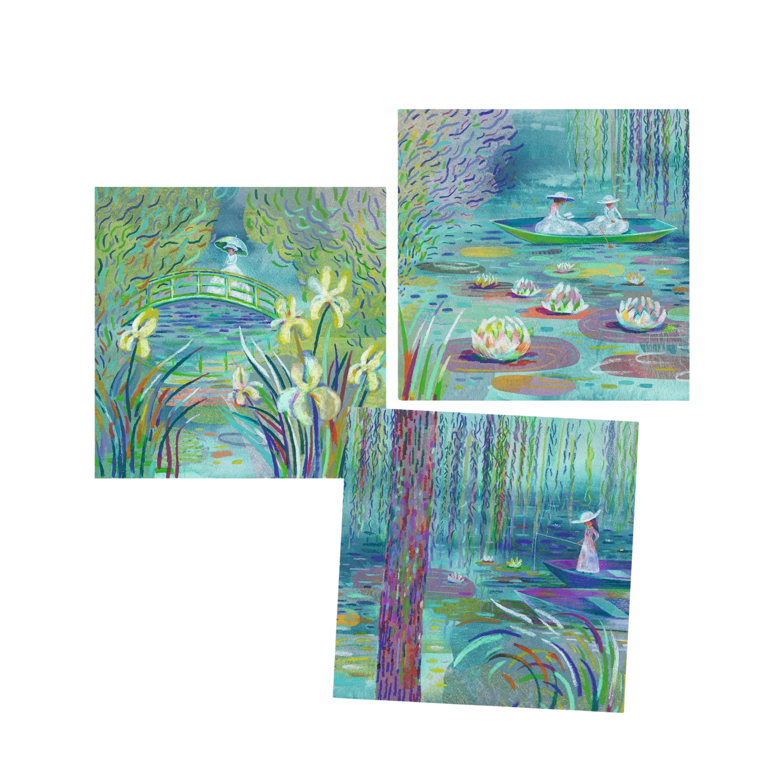Water Pastels Craft Set - The Water Lily Pond