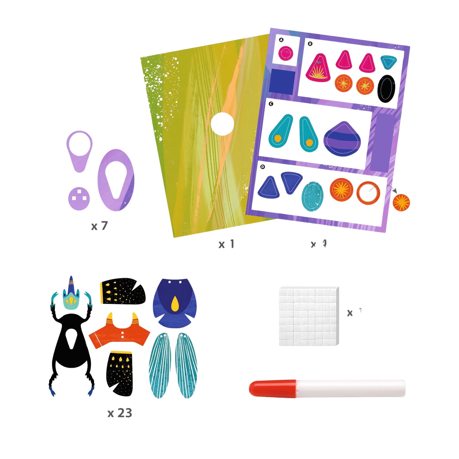 3D Paper Craft Set - Bugs